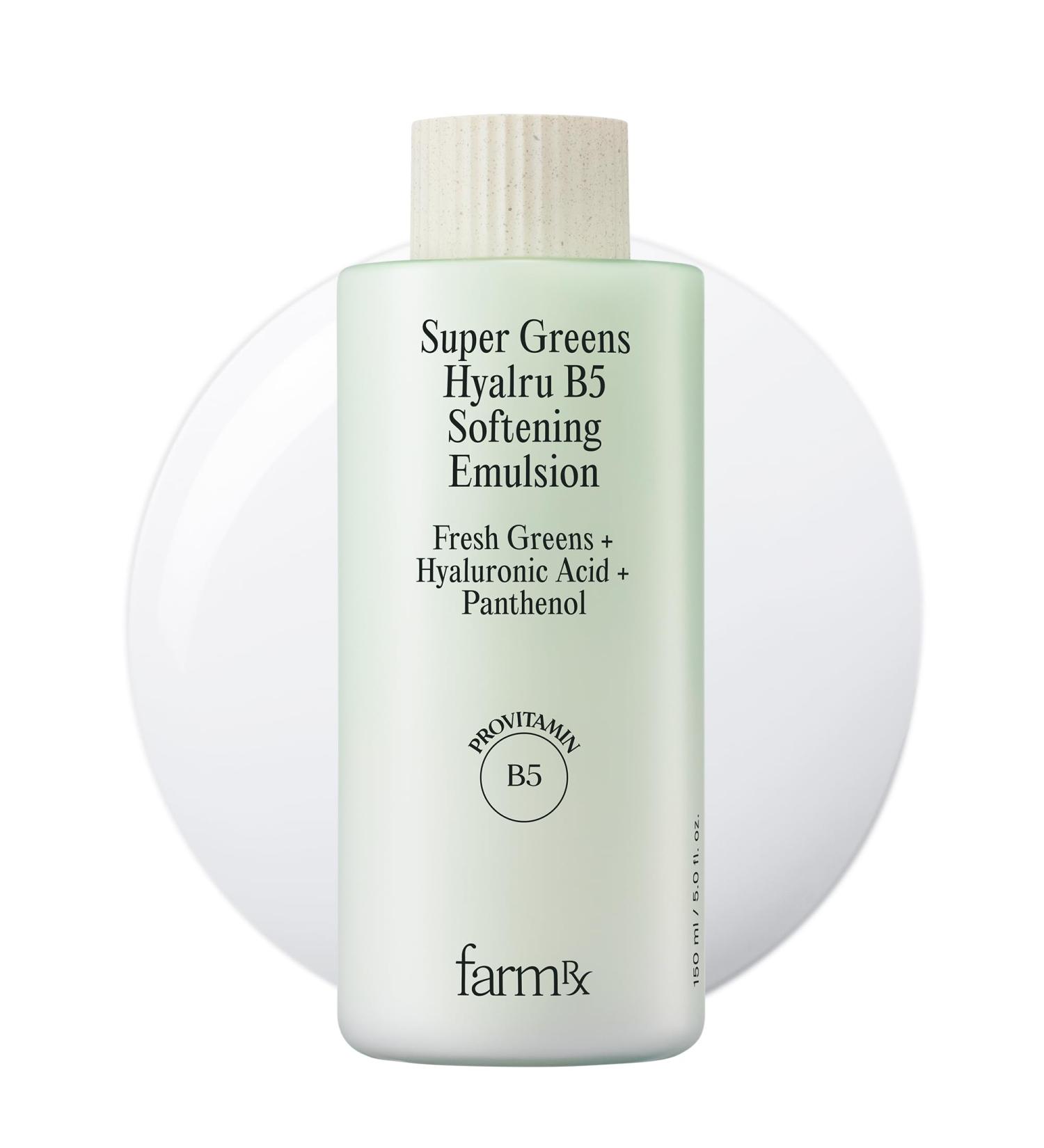 Farm Rx Super Greens Hyalru B5 Emulsion | Hydrating Vegan Moisturizer | Korean Skin Care - Lightweight & Soothing - Buy Online on GoSupps.com