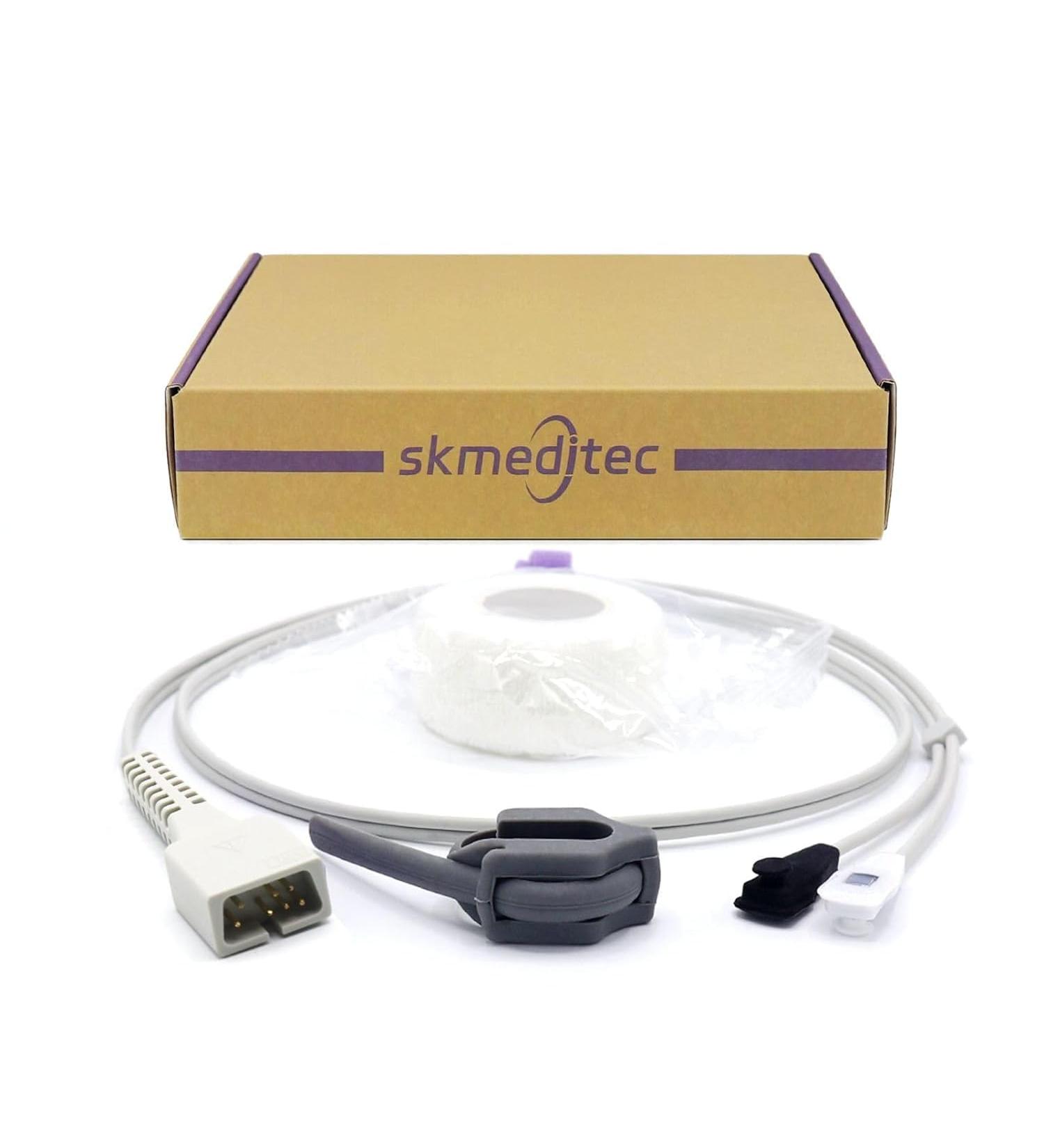 3.2 Foot Reusable SPO2 Sensor for NellCor Monitors | Multi-Site Probe & 7-Pin Connection | Compatible with Oxismart - Buy Online on GoSupps.com