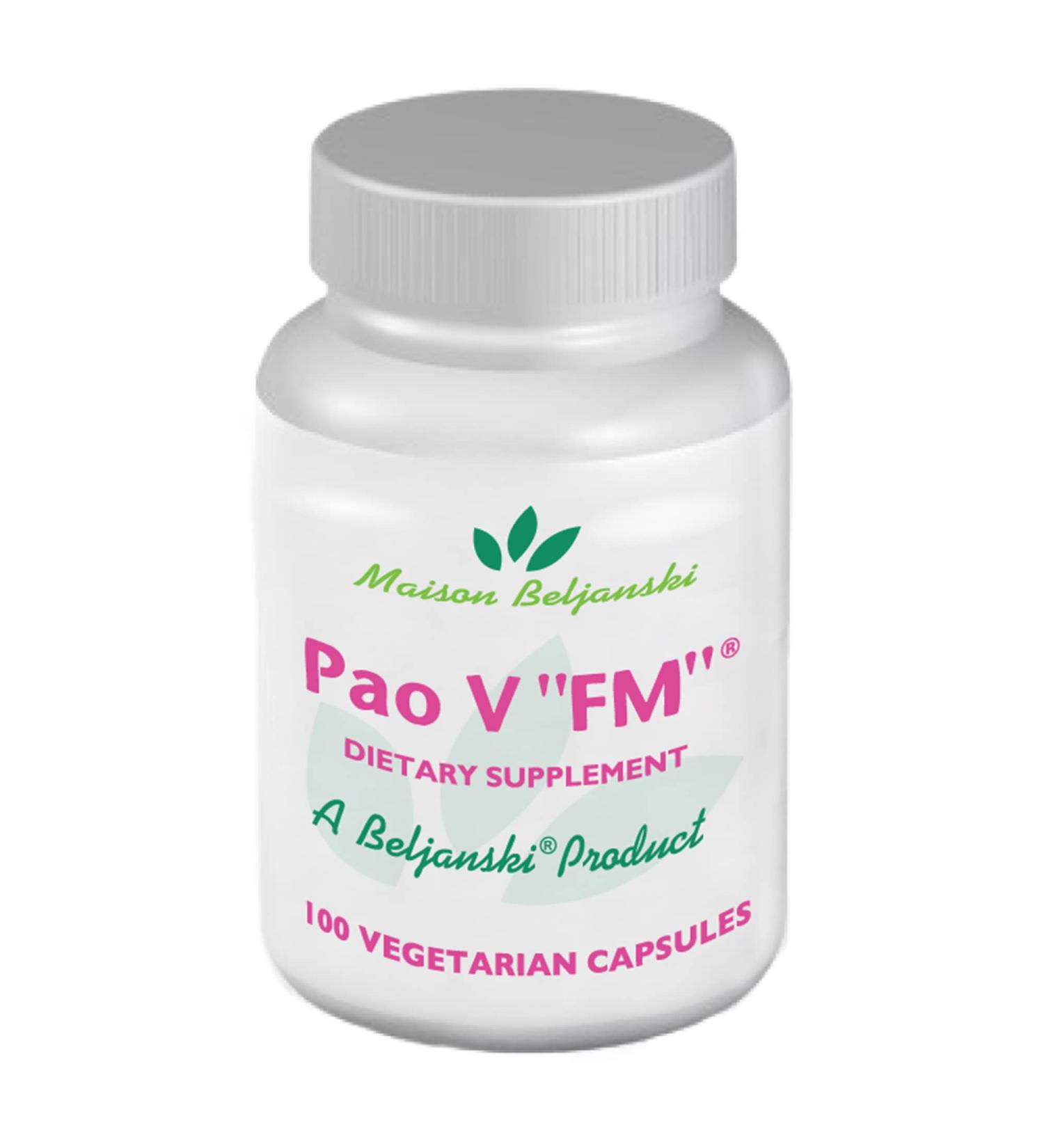 Pao V FM - Natural Cellular Defense Supplement - 100 Capsules | Beljanski Products - Buy Online on GoSupps.com