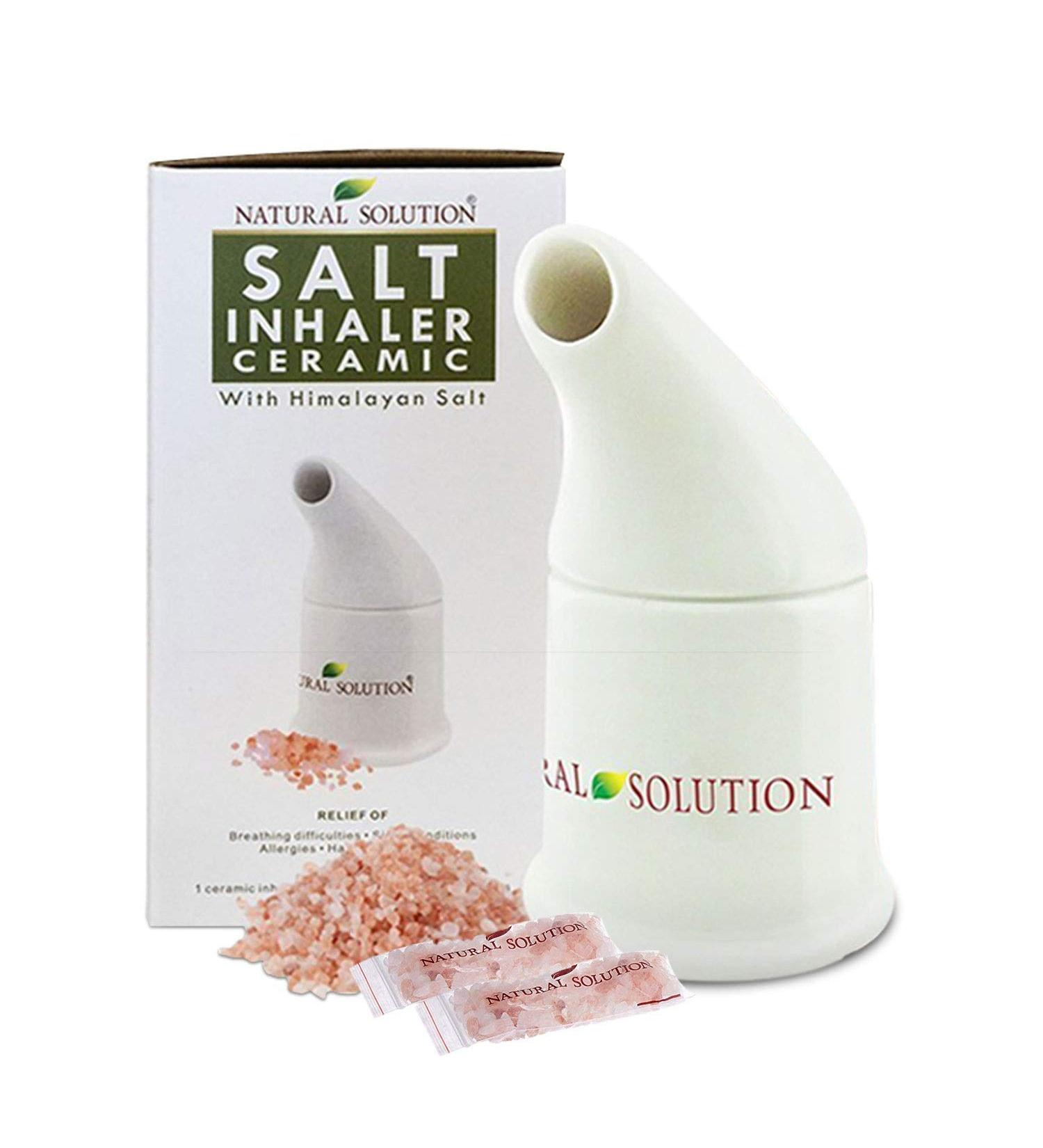 Himalayan Pink Salt Inhaler - Natural Respiratory Therapy Tool - Buy Online on GoSupps.com