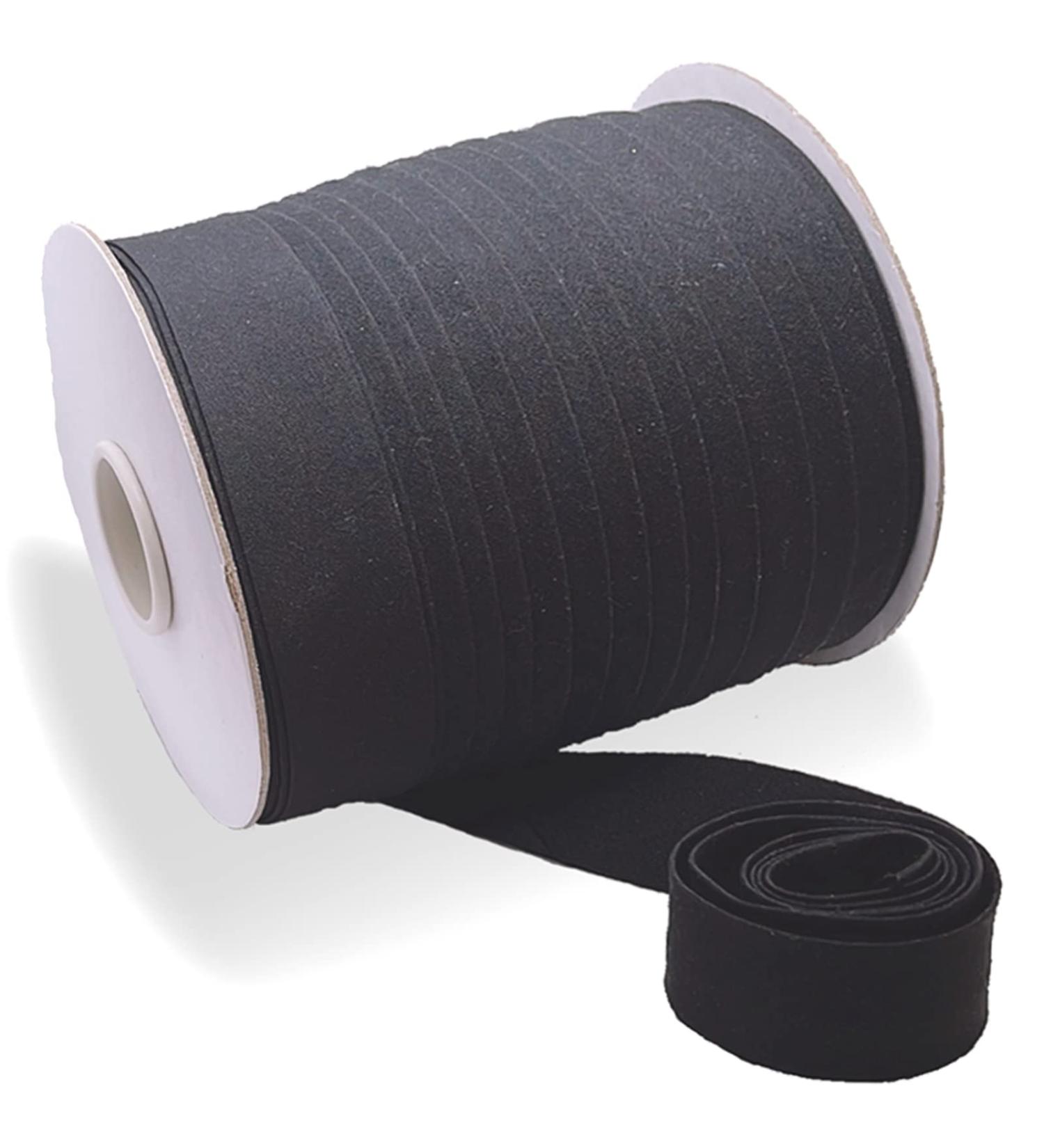 Black Double Fold Bias Tape 1 Inch x 55 Yards - Sewing, Quilting, Binding - Polyester Non-Stretch - Bulk Bias Tape for Apparel Craft - Buy Online on GoSupps.com