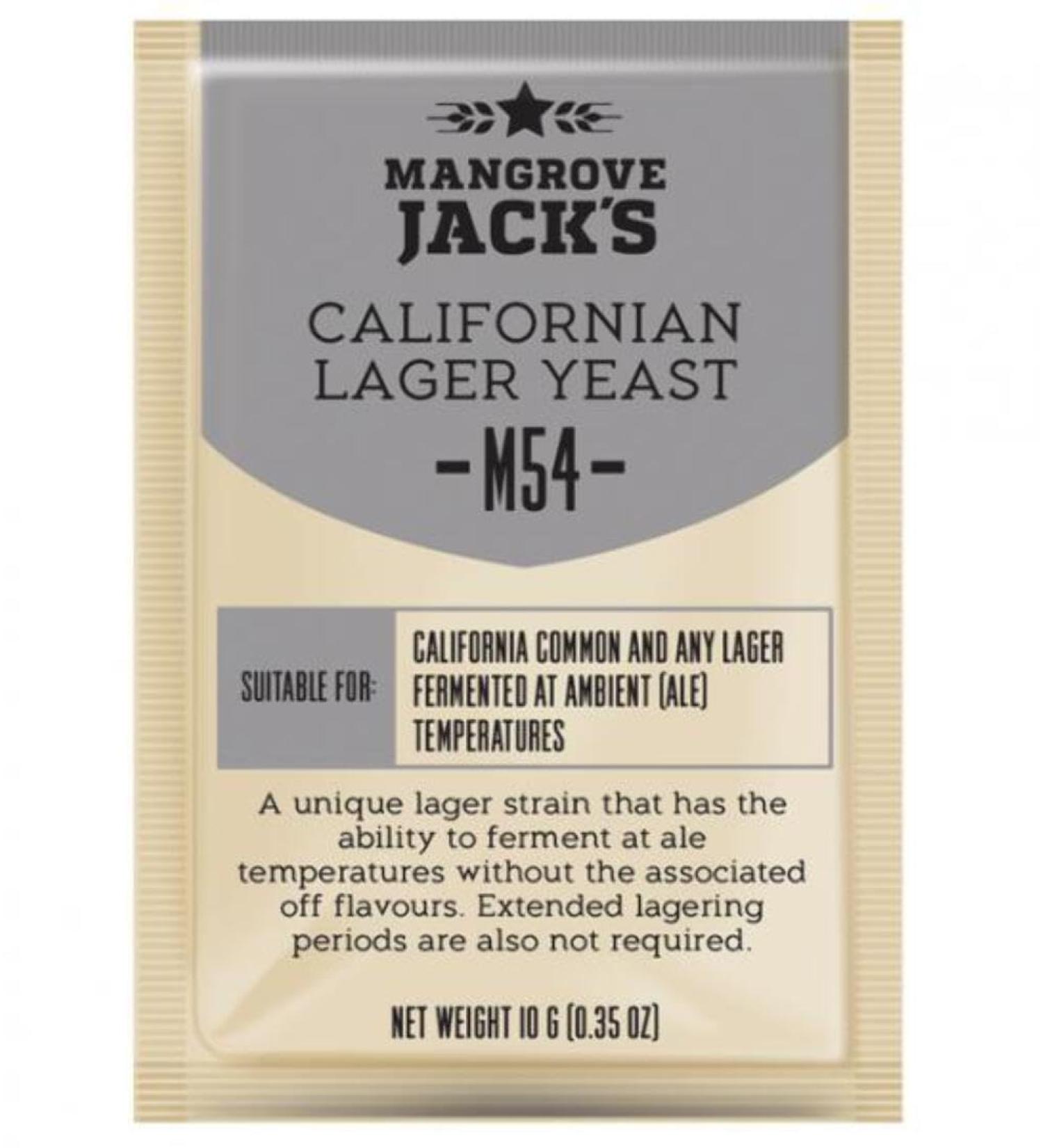 Mangrove Jack's Craft Series Yeast M54 Californian Lager (10g) by Mangrove Jack