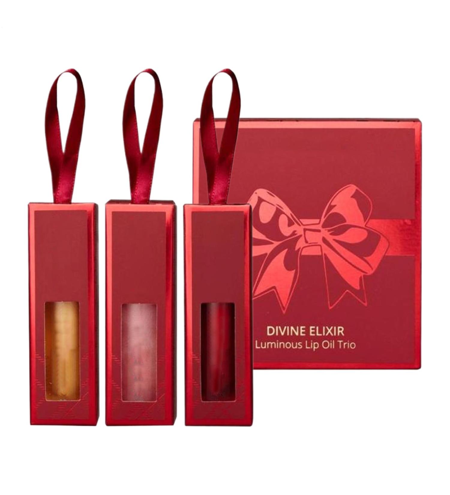 Lip Oil Set 3Piece Moisturizing Shiny Plumping MakeUp Moisturizing For Womens LipsFor Woman Girls Girlfriend Daily Use Travel Dating Work Commuting Party - Buy Online on GoSupps.com