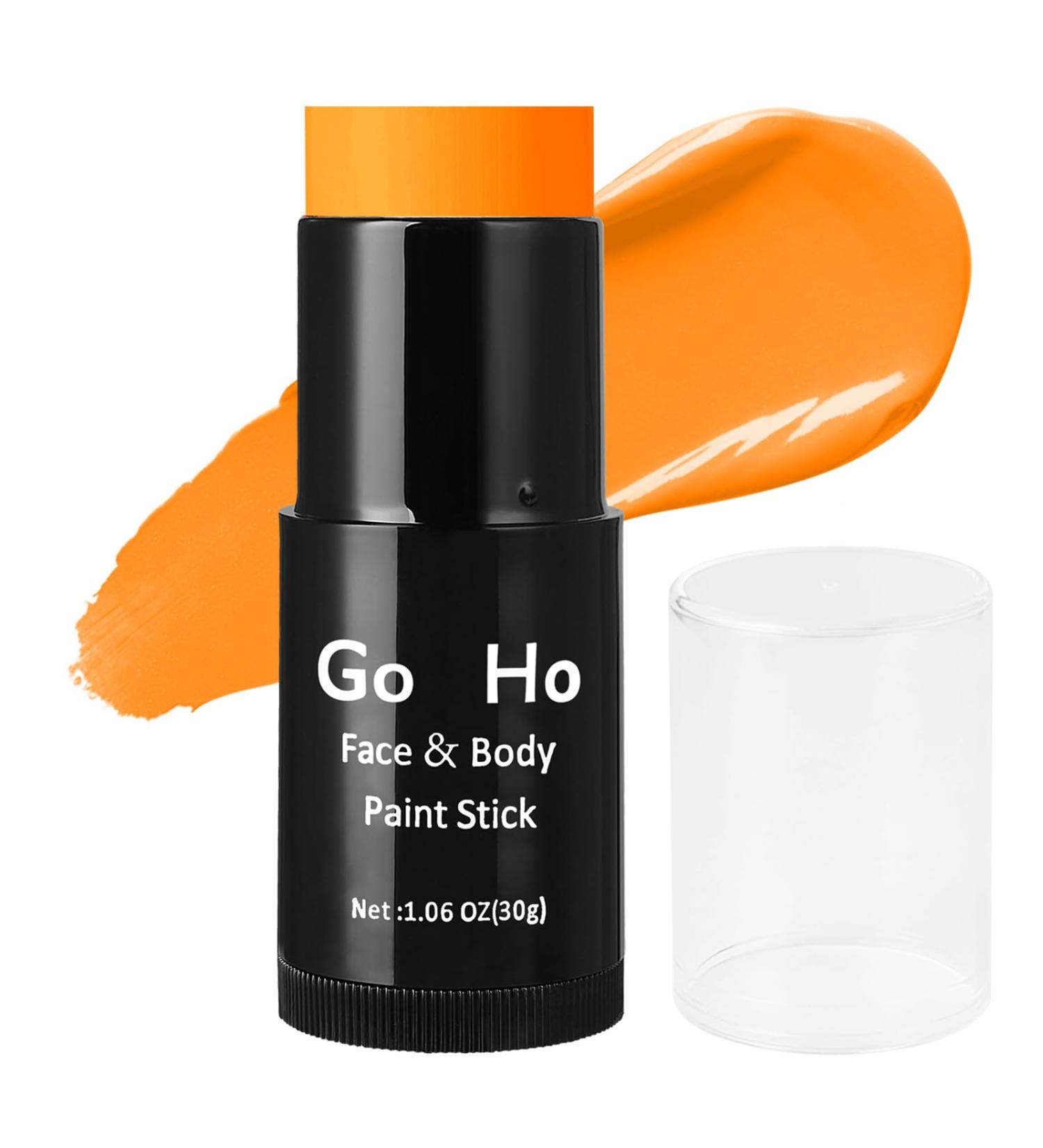 Mysense Cream-Blendable Orange Face Body Paint Stick (1.06 Oz) Orange Makeup Stick for Adults Children Halloween Cosplay SFX Makeup Waterproof Orange Eye Black Stick - Buy Online on GoSupps.com