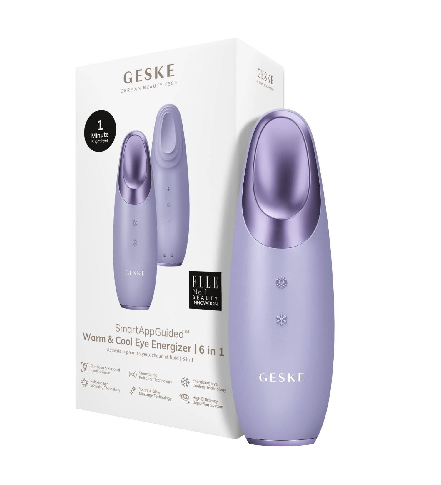 Buy Geske SmartAppGuided Warm & Cool Eye Energizer | 6-in-1 Eye Massager for Dark Circles & Puffiness | Electrical Massage Device | International Shipping Available - Buy Online on GoSupps.com