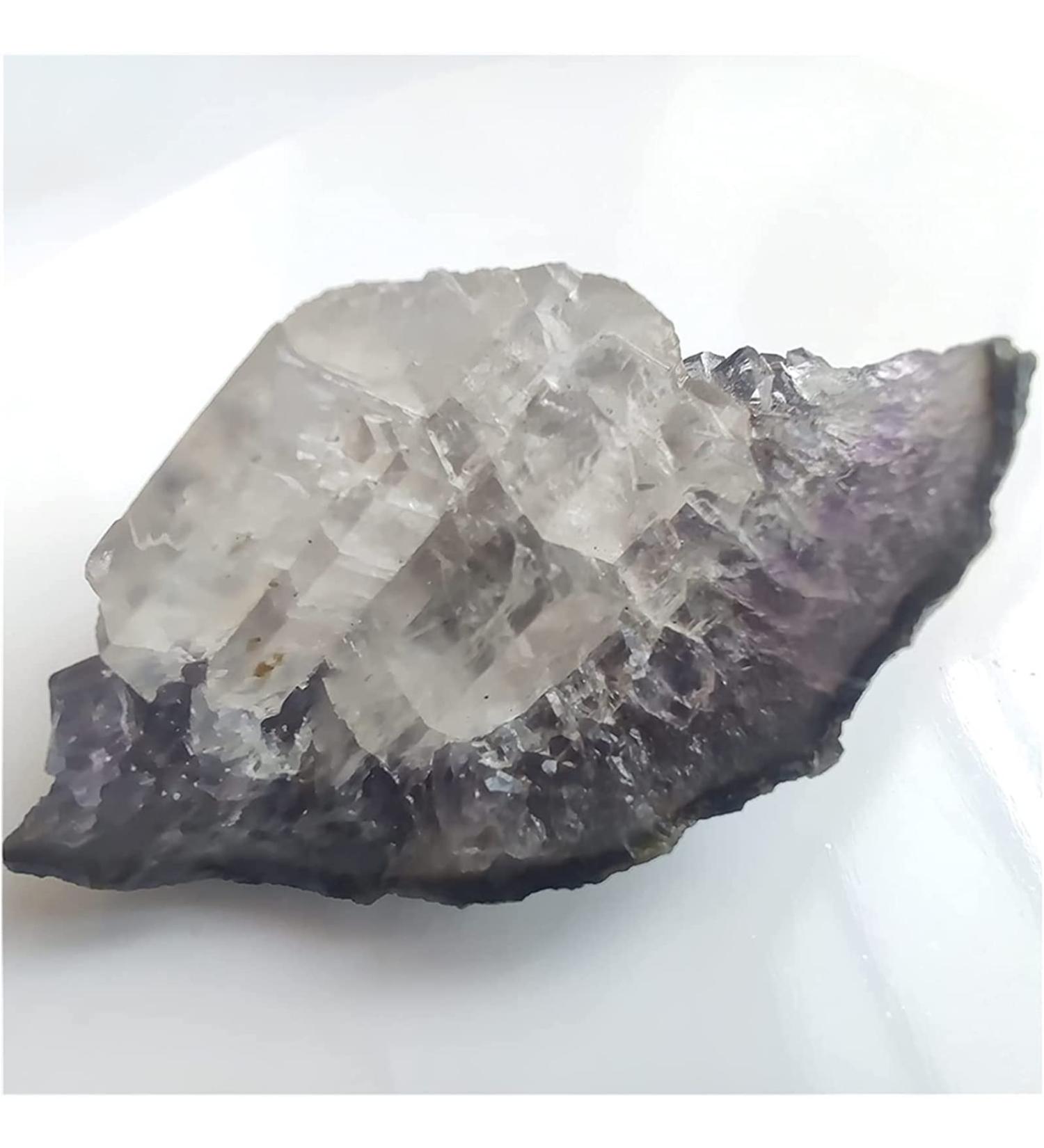 Natural Crystal Rough Amethyst Rough Stone Natural Raw Amethyst White Quartz Crystal Cluster Stones Collection Specimens Crafts Decoration Ornament 4cm White - Buy Online on GoSupps.com