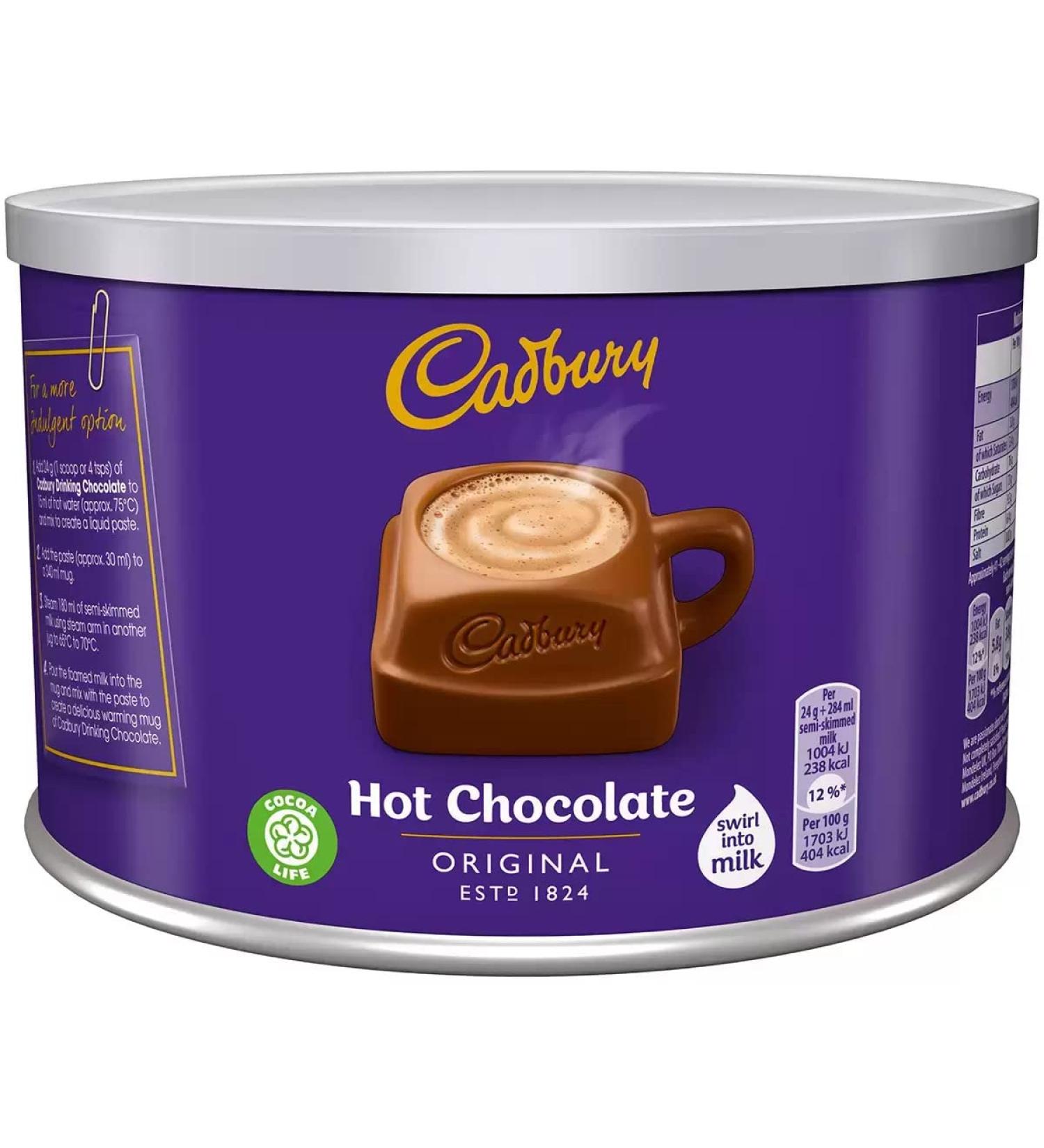 Cadbury Original Drinking Hot Chocolate Powder Swirl into/Add Milk - 1kg | Sold by Gronets - Buy Online on GoSupps.com
