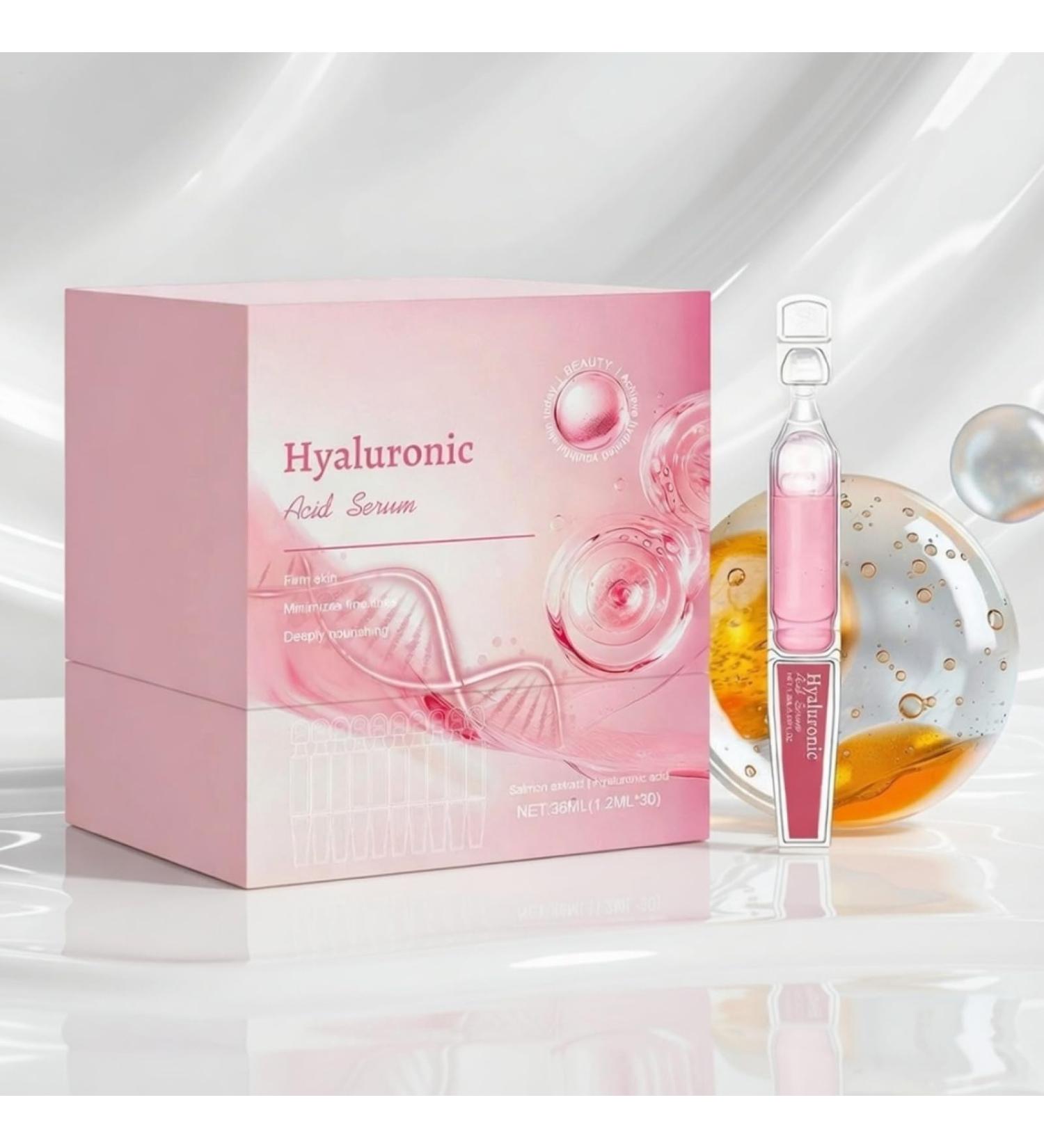 S rum L'acide Hyaluronique - 30 Pi ces Formule quilibr e Ampoule Nourrissante Et Apaisante Ampoule Hydratante | S rum Apaisant Adapt Aux Routines De Soins De Jour Et De Nuit - Buy Online on GoSupps.com