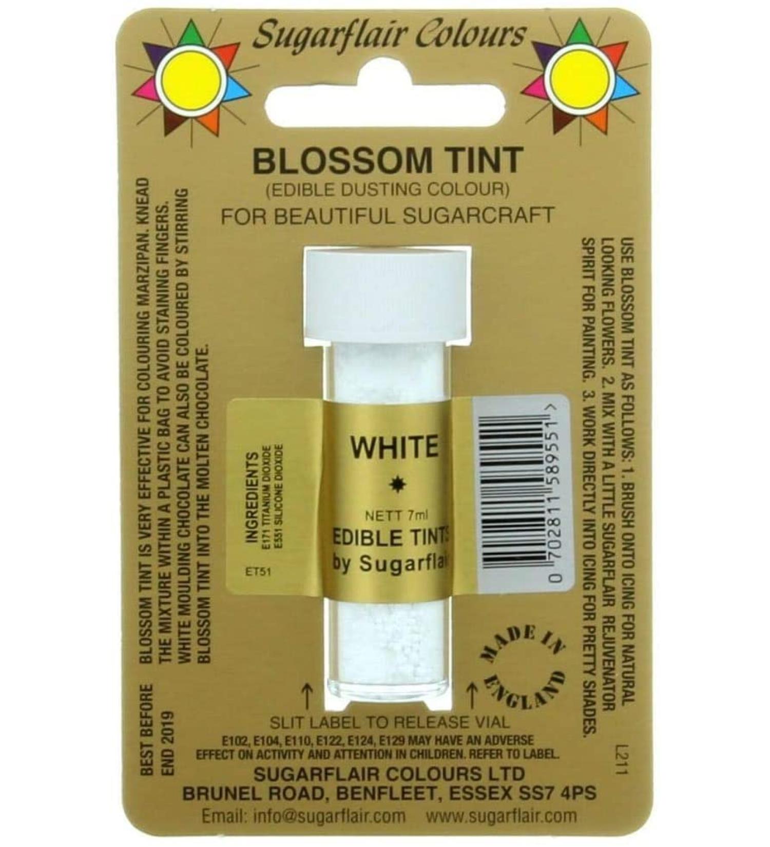Sugarflair Blossom Tint Edible Dusting Colour - White