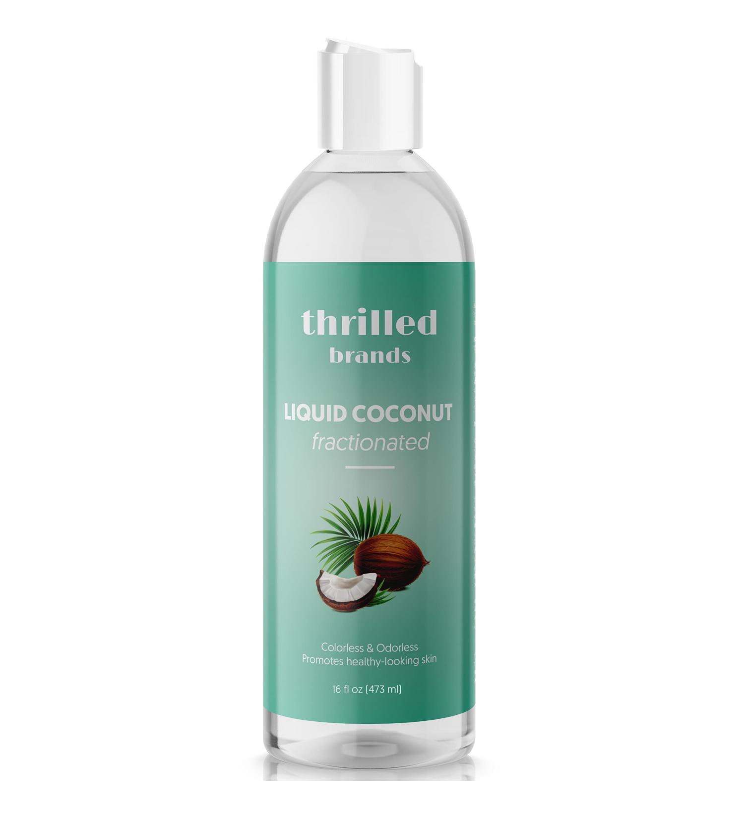 Fractionated Coconut Oil - Pure Carrier Oil for Essential Oils & Massage | Best Coconut Oil for Skin (8 Fl Oz) - Aceite De Coco para La Piel - Buy Online on GoSupps.com