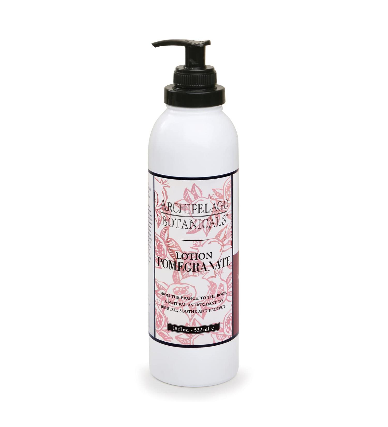 Archipelago Botanicals Pomegranate Lotion - Nourishing Daily Body Lotion (18 oz) | Paraben, Phthalate, and GMO-Free - Buy Online on GoSupps.com