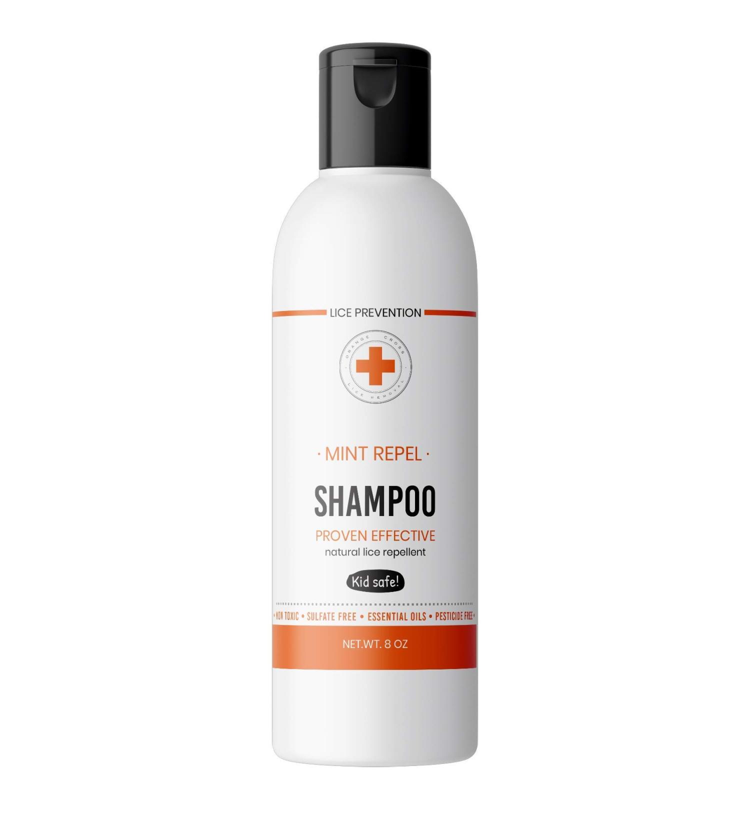 Orange Cross Lice Removal Mint Shampoo - Natural DIY Lice Prevention for Kids & Adults (8 Oz) - Buy Online on GoSupps.com