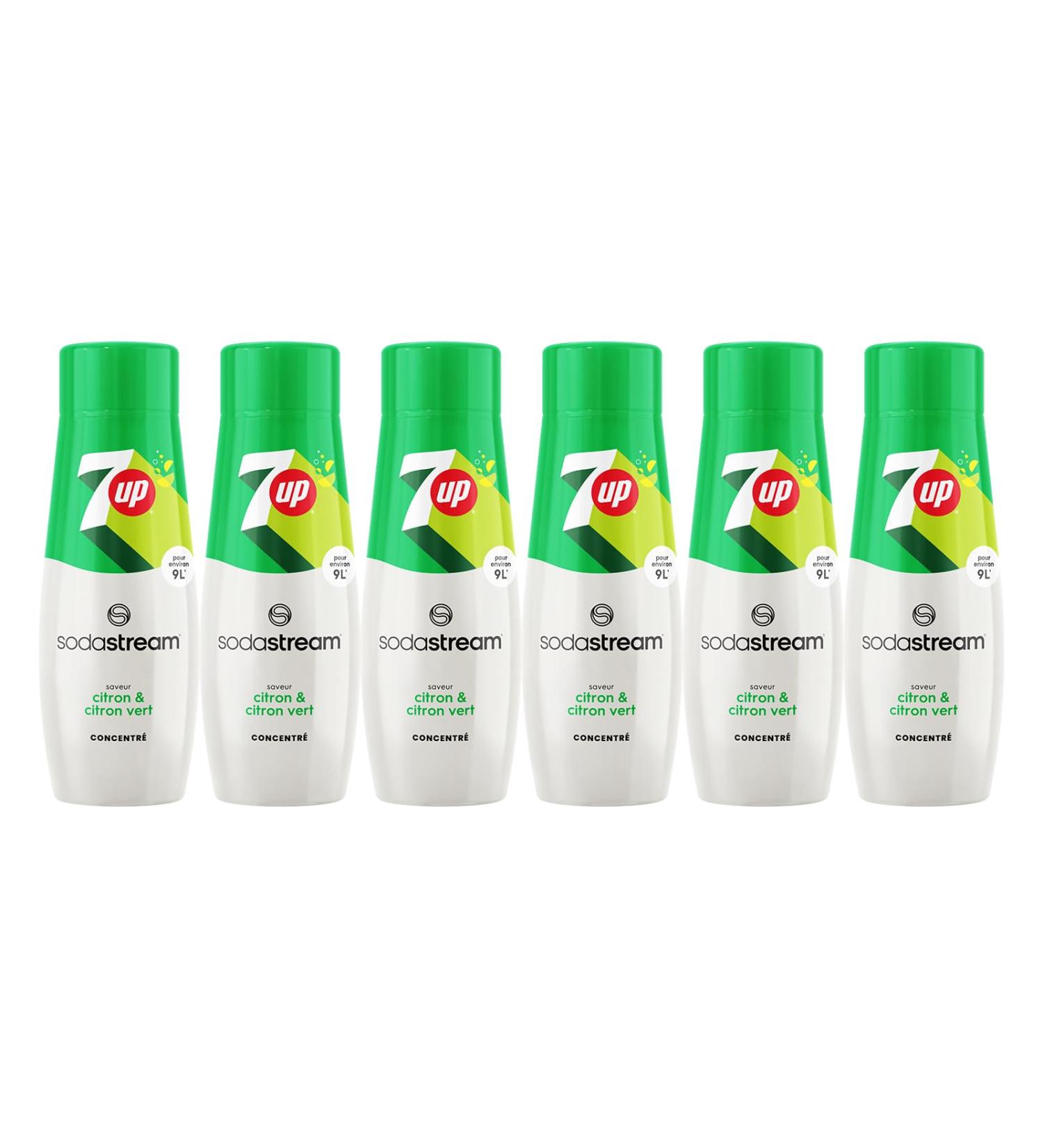  sodastream SodaStream 7UP Concentrate Pack of 6 100% Original Taste With Measuring Cap 6 x 440 ml - Buy Online on GoSupps.com
