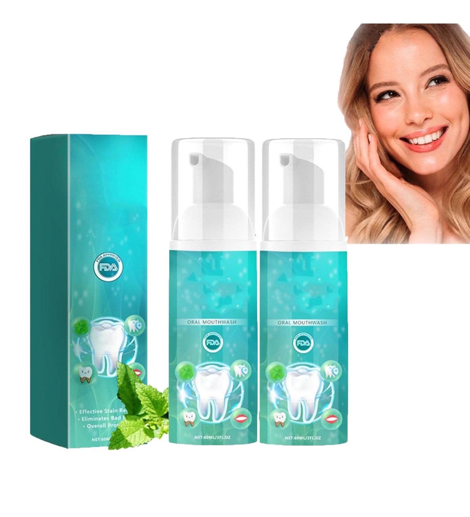 Furzero Smartsmile Mouthwash - Teeth Whitening & Fresh Breath | 2PC Deep Cleaning Oral Foam - Buy Online on GoSupps.com