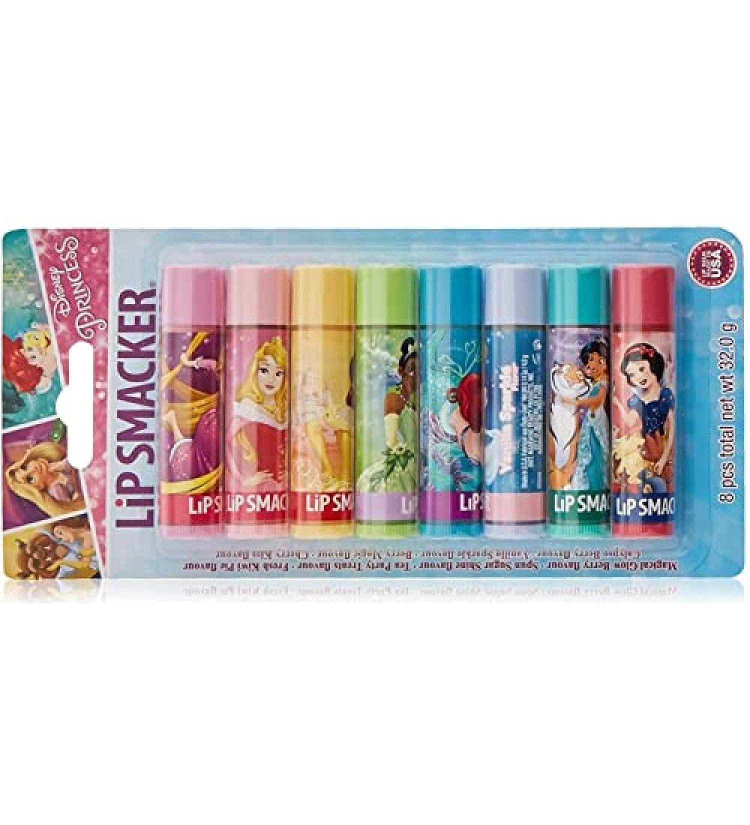 Lip Smacker - Disney Princess Collection - Lip Balms for Kids - Lip Gloss for Girls in 8 Different Flavours Ideal for Parties - Party Pack of 8 2022 Version Party Pack - Buy Online on GoSupps.com