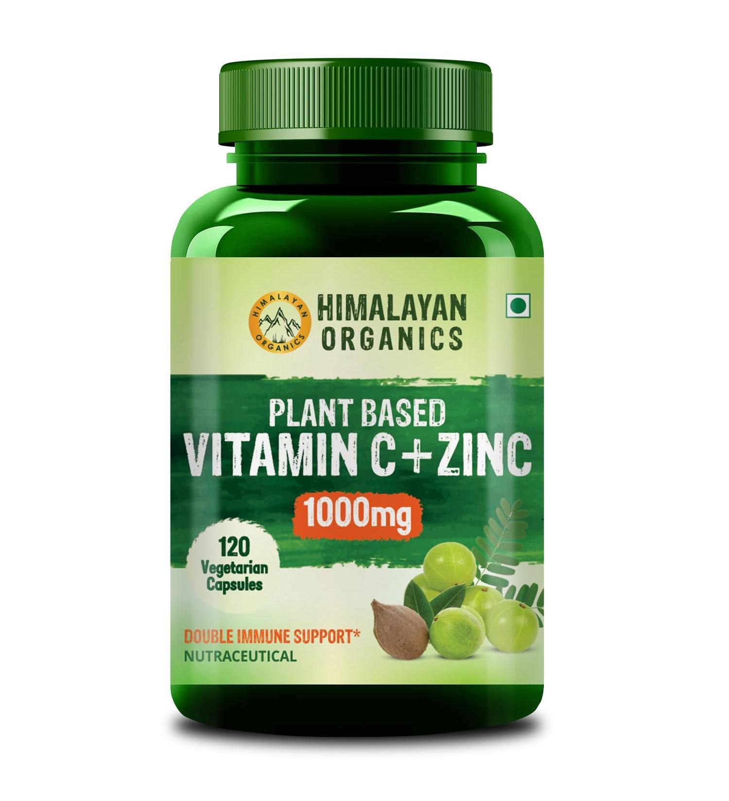 Generic Plant Based Vitamin C with Zinc - 120 Veg Capsules - Buy Online on GoSupps.com