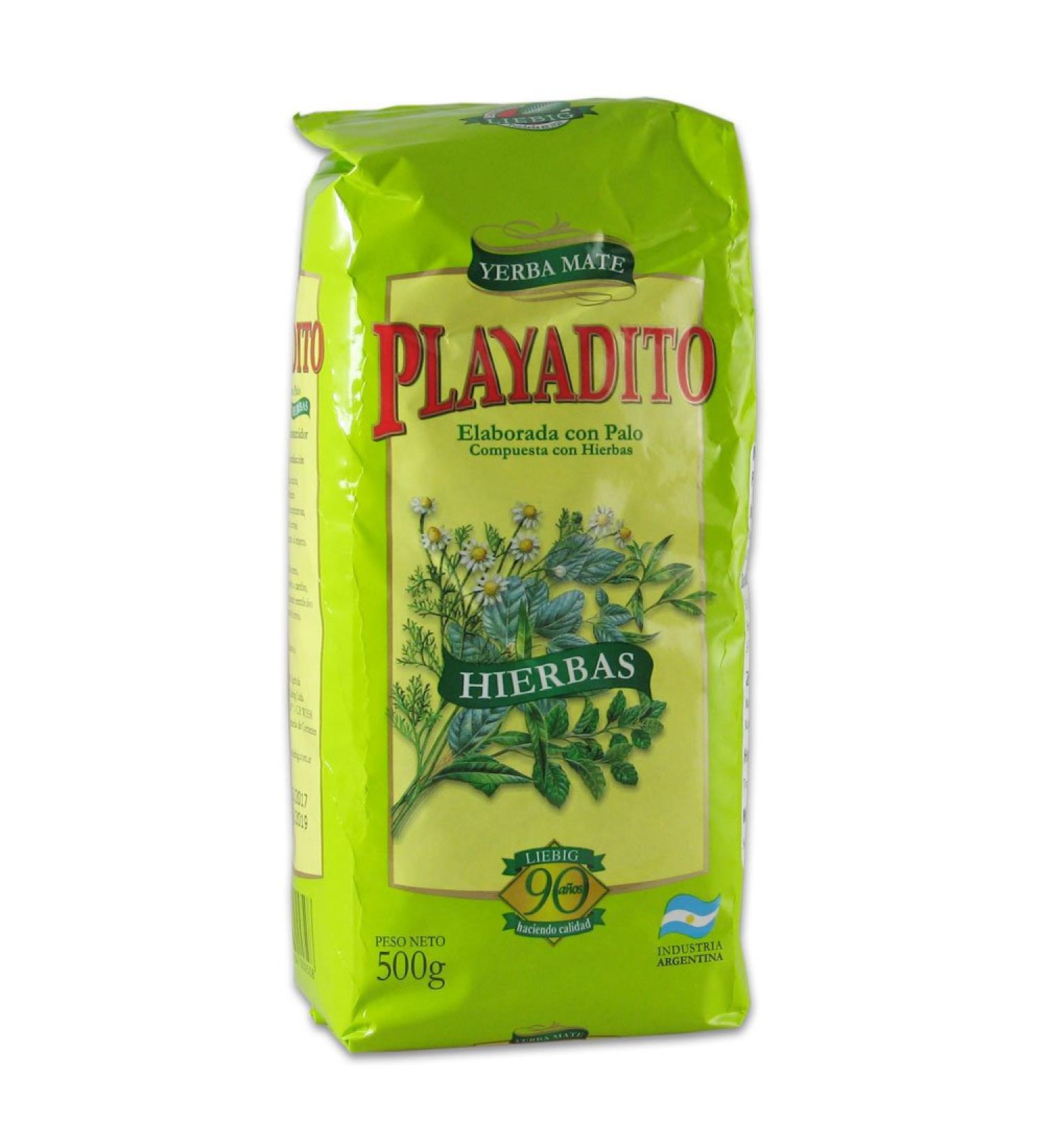 Yerba Mate Playadito South American Tea Herbal Blend (1 x 500gr) 500 g (Pack of 1)