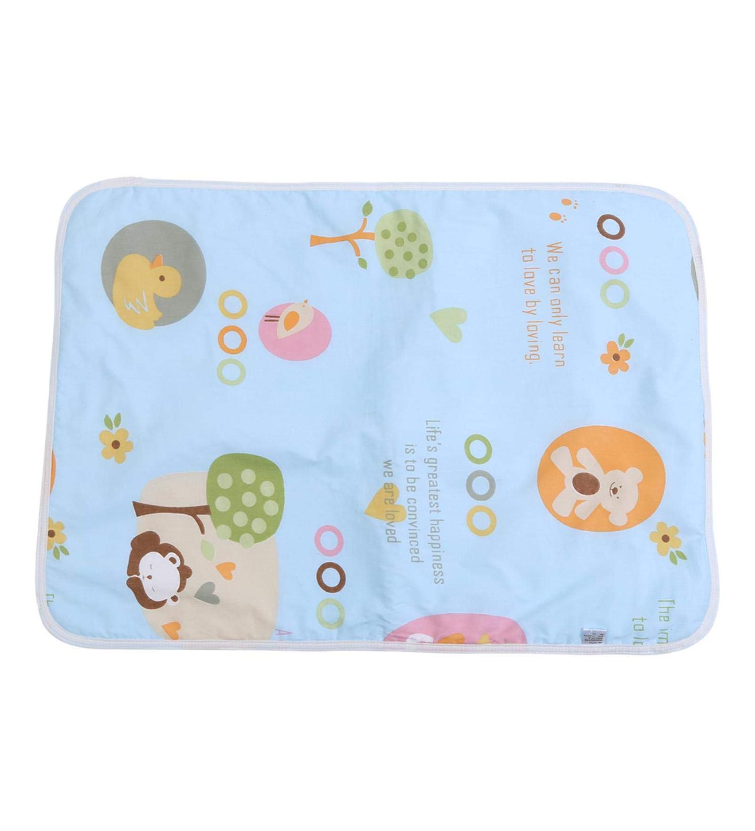 Baby Urine Baby Cotton Urine Mat Diaper Nappy Bedding Changing Cover Pad(Blue paradise) - Buy Online on GoSupps.com