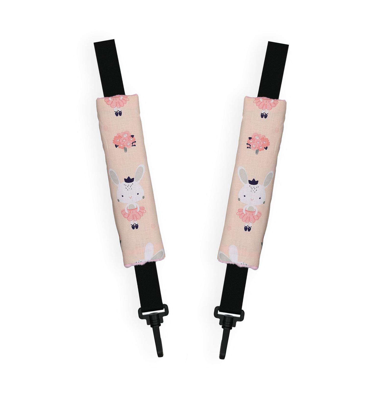 Padded Universal Seat Belt Strap Covers - Set of 2, Reversible Design (Swing/Pink) - Buy Online on GoSupps.com