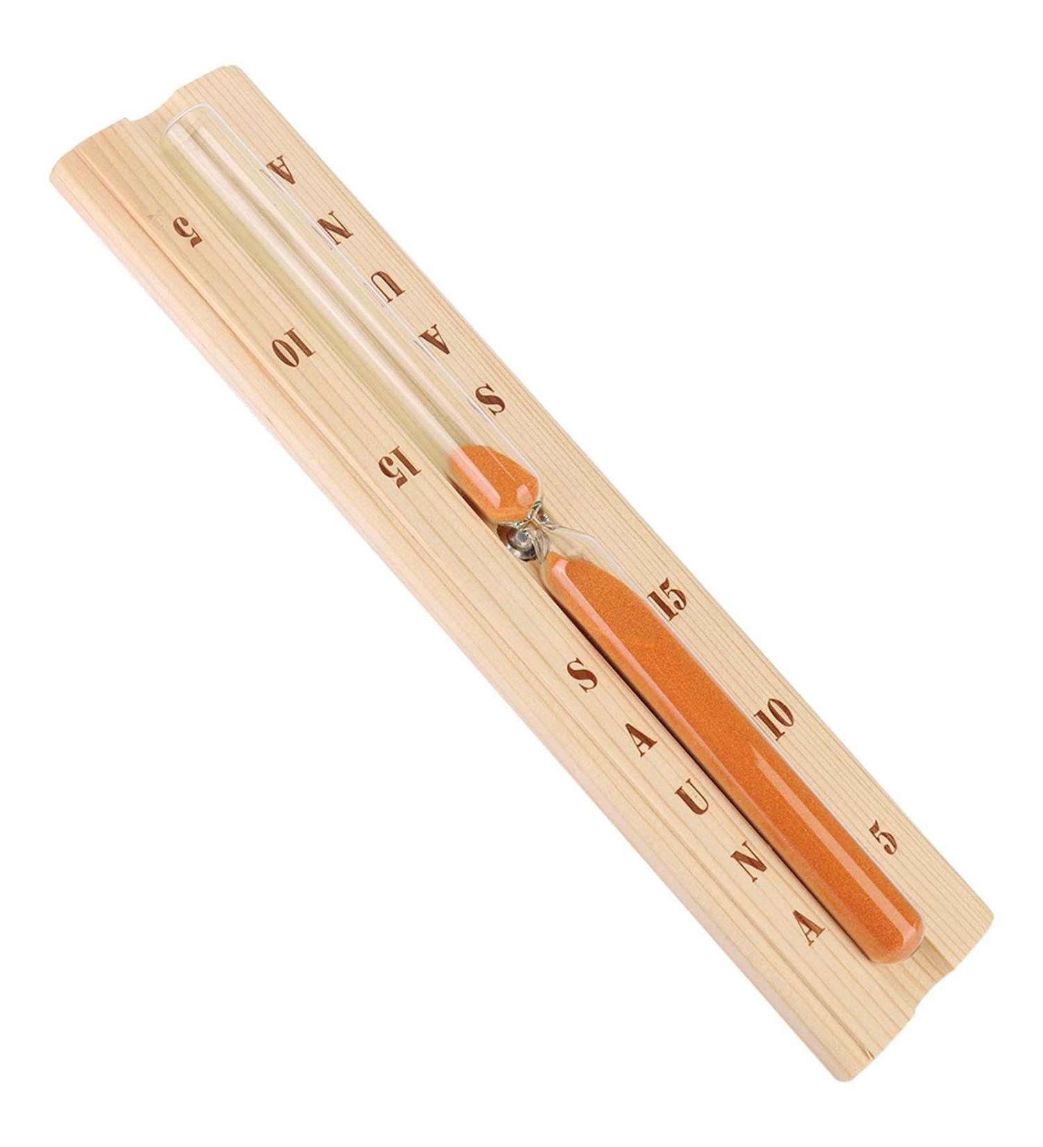 Elegant Wooden Hourglass - Long-lasting Sauna Timer for Home Pool & Kitchen | Ideal Gift for Birthdays - Buy Online on GoSupps.com