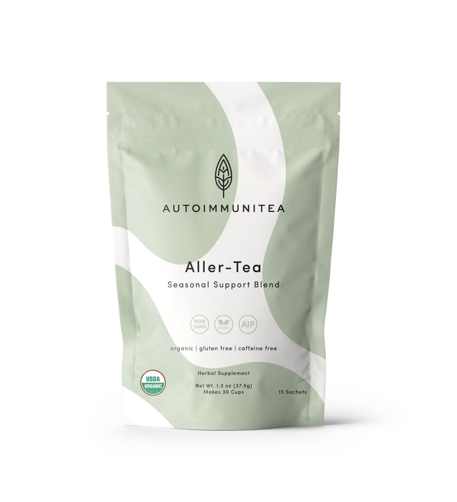 AIP Tea Allergy & Sinus Relief - Seasonal Support, Autoimmune Protocol Diet, Whole30 & Paleo-Friendly - Nettle, Dandelion, Lemon Balm - Buy Online on GoSupps.com