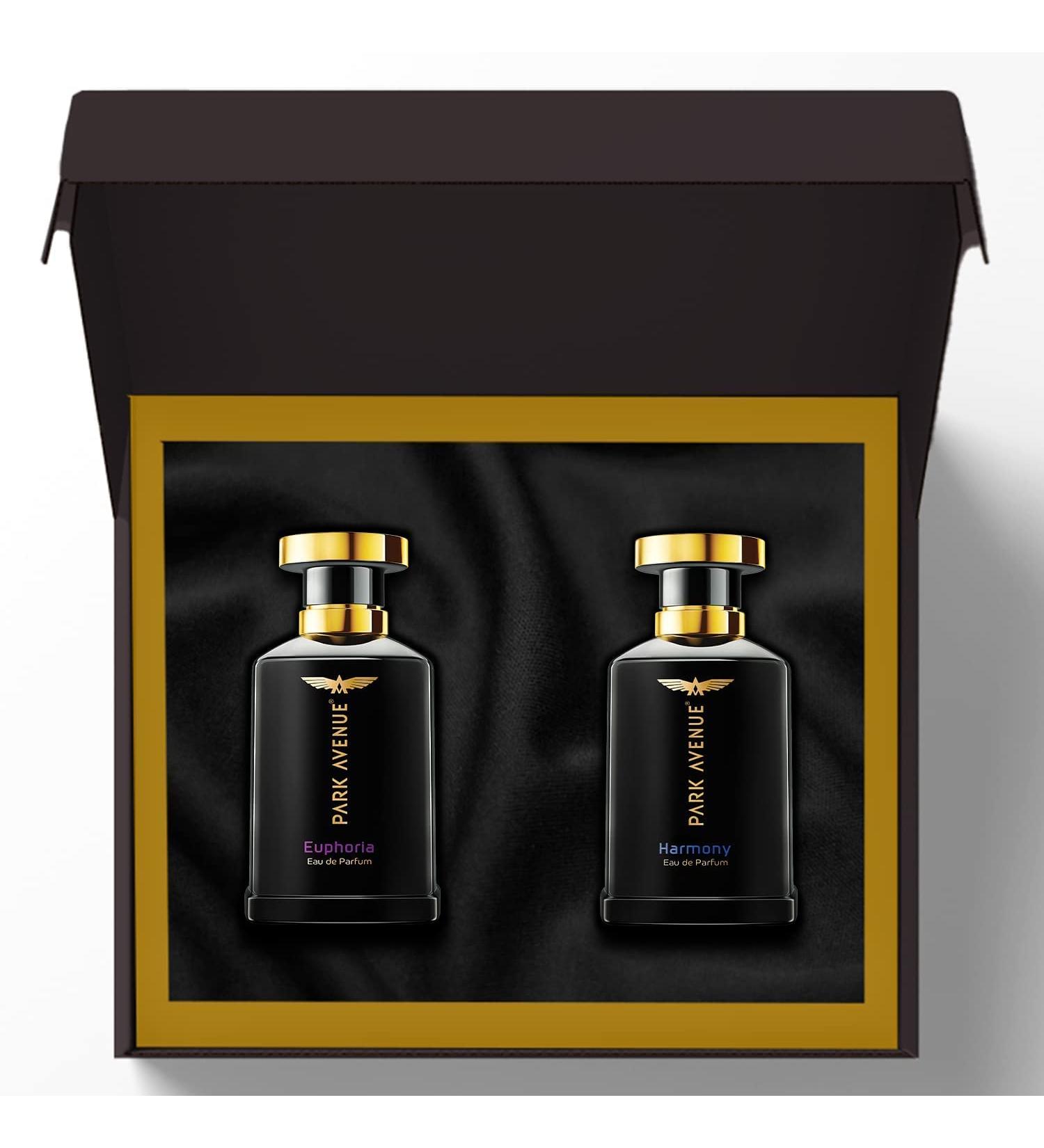 P'ark:Avenu Gift Set For Men Euphoria & Harmony Eau De Parfum Men 200ml Liquid Perfume Rakshabandhan Gifts For Brother Premium Luxury Fragrance Scent Long-Lasting Aroma Perfume - Buy Online on GoSupps.com