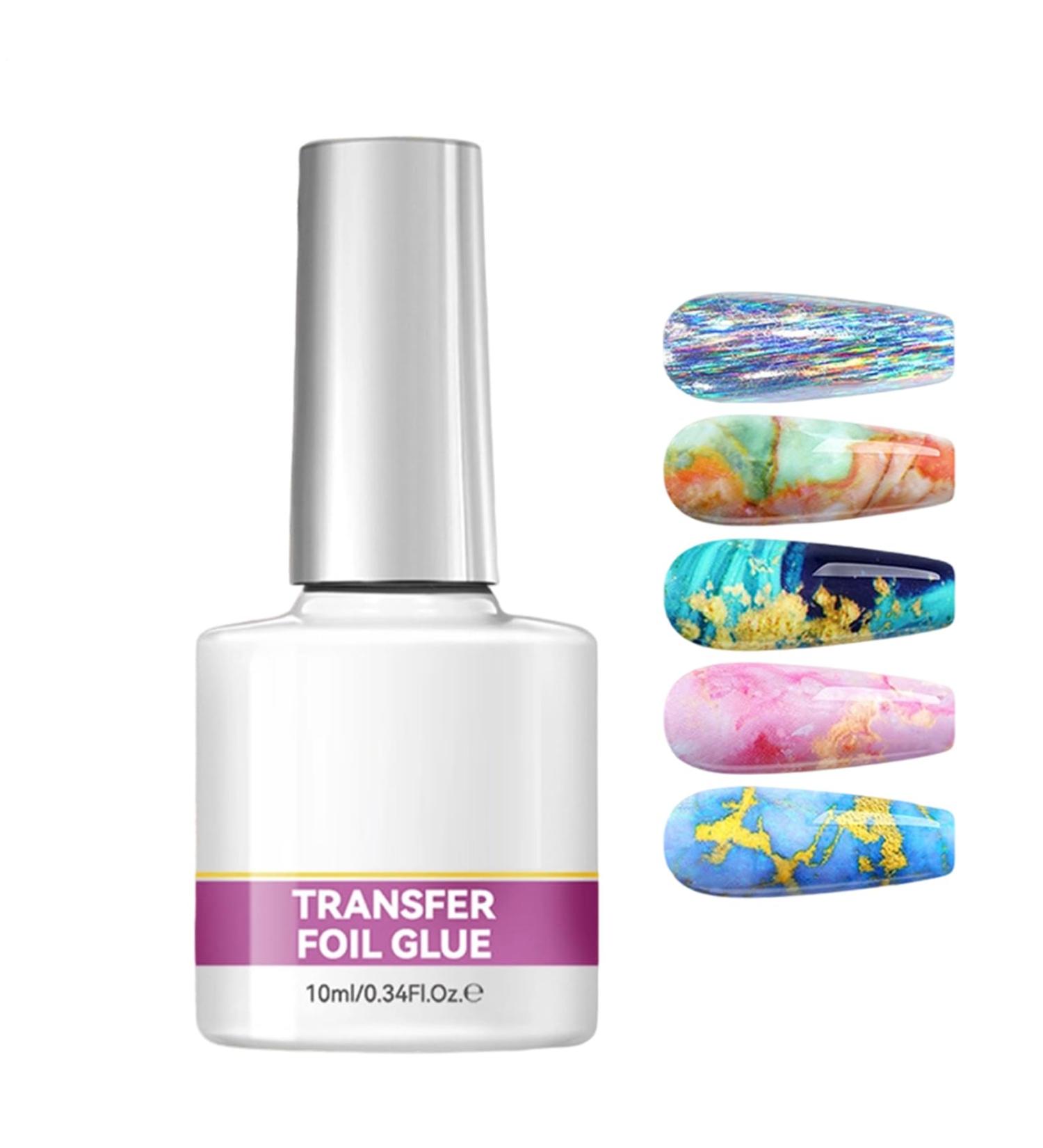 Nail foil gel - 10ml manicure adhesive - nail decals - For professional and beginner women for home salon wedding and more - Buy Online on GoSupps.com