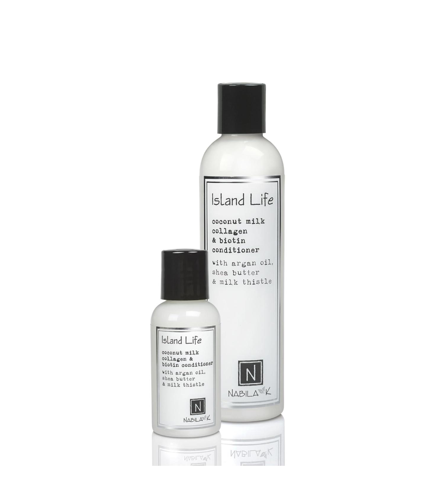 Island Life Coconut Milk Conditioner - Biotin & Collagen with Vitamin B7 Argan Oil & Shea Butter for All Hair Types - 9 oz - Buy Online on GoSupps.com
