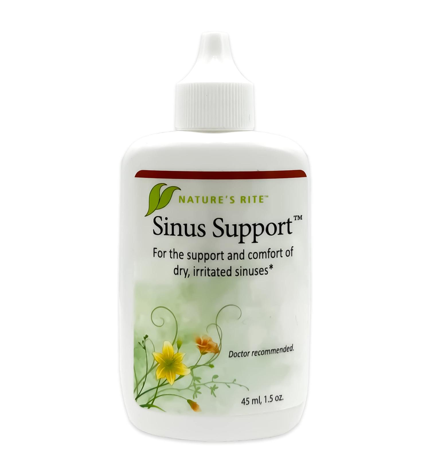 Natures Rite Sinus Support Spray - 1.5 oz (45 mL) | All-Natural Relief for Allergies & Pollution | Moisturizes Sinus Tissue | Made in USA - Buy Online on GoSupps.com