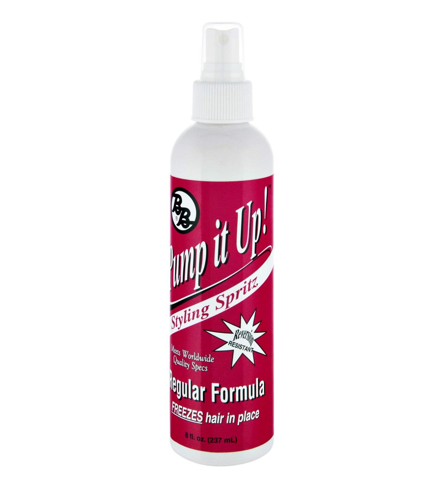 Bronner Brothers Pump It Up Spritz Regular Hold 8 oz (Pack of 3)