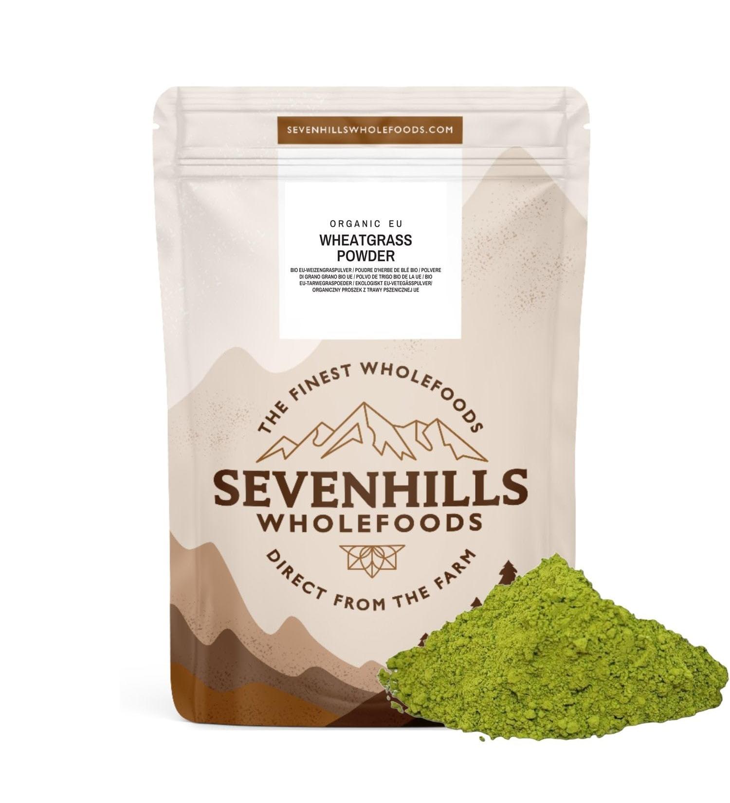 Buy Sevenhills Wholefoods Organic Wheatgrass Powder 1kg - Premium EU Quality - International Shipping Available - Buy Online on GoSupps.com
