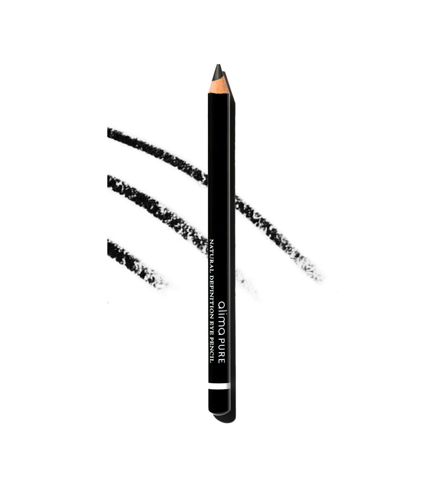 Alima Pure Natural Black Eyeliner Pencil with Jojoba Oil - Vegan Eye Makeup for a Natural Look (1.14 g) - Buy Online on GoSupps.com