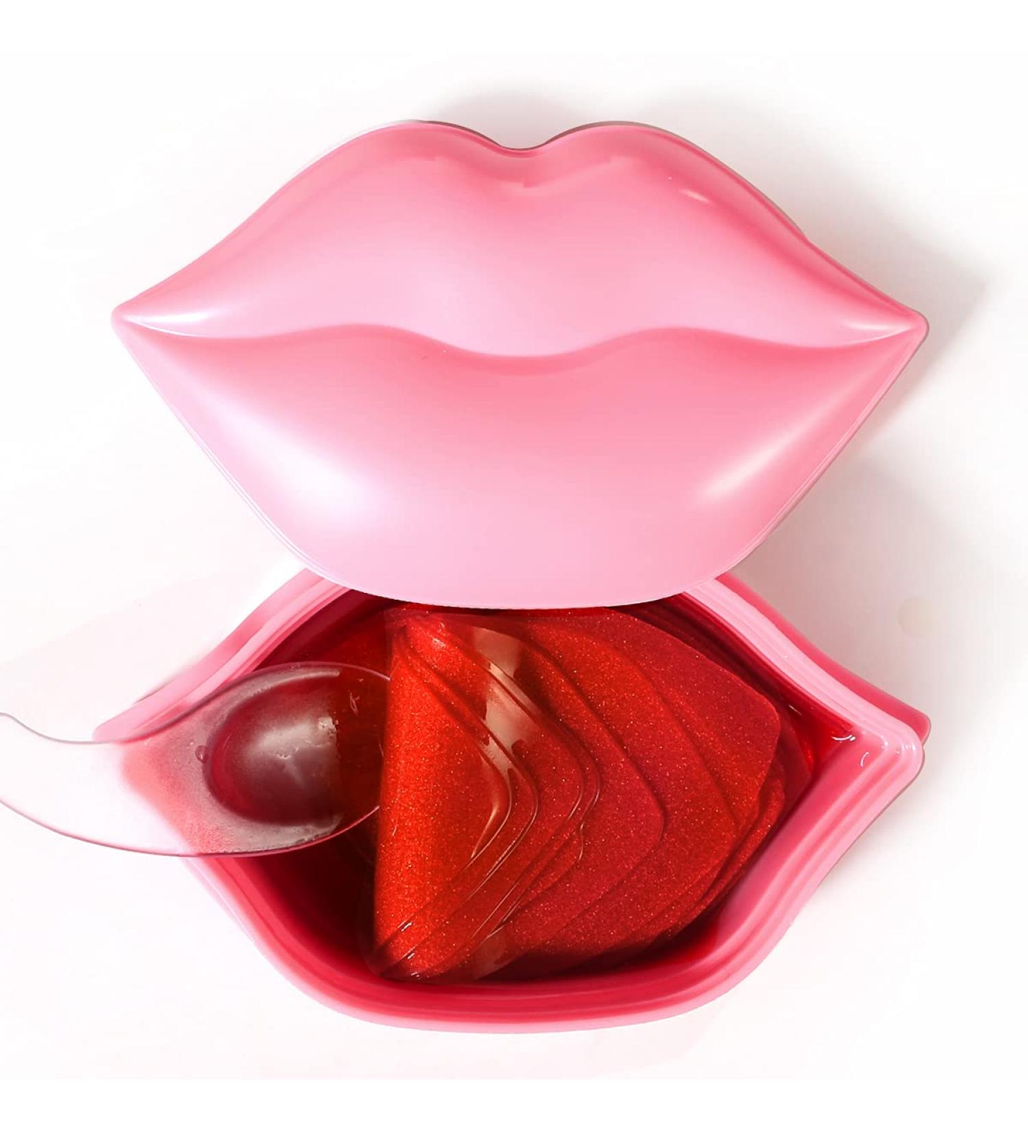 VEZE Lip Masks 20 Pcs - Collagen Lip Care Sheets for Dry Lips - Moisturizing, Anti-Wrinkle & Hydrating - Pink Crystal Pads for Anti-Aging - Pack of 1 - Buy Online on GoSupps.com