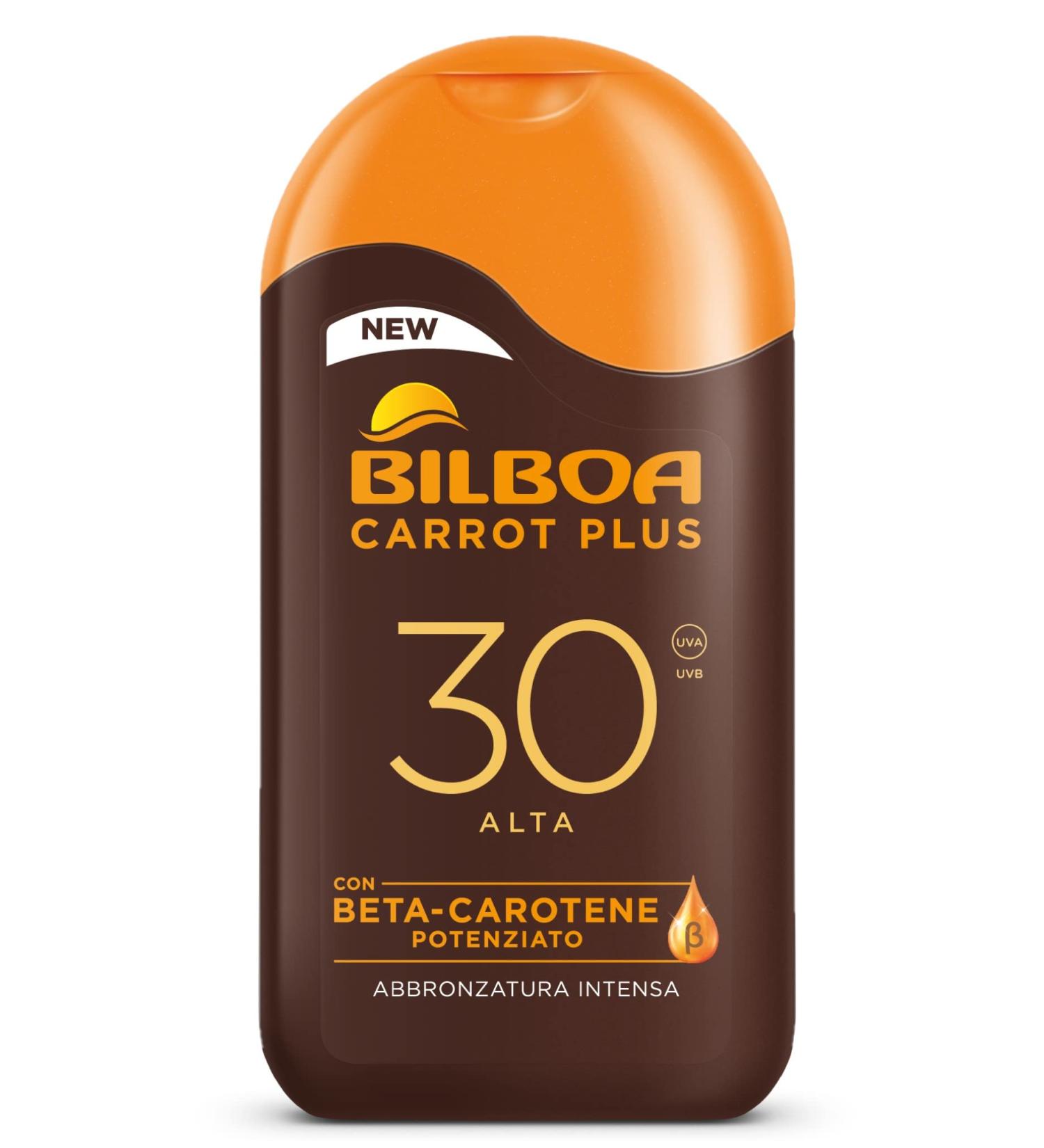 Bilboa - Protective sun lotion for face and body SPF 30 with vitamin C - Moisturizes nourishes and protects - Ideal for sensitive skin - Dermatologically tested - 200 ml bottle - Buy Online on GoSupps.com