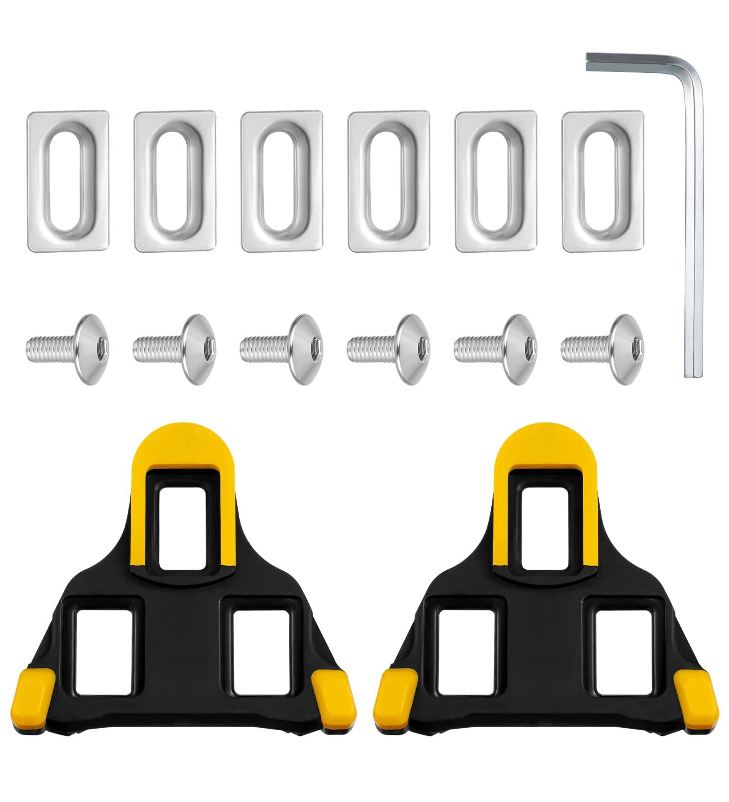 Queen King SPD Road Bike Cleats - Shimano Compatible Cleats for SPD-SL System Shoes - 6 Degree Float Cycling Pedals Cleat - Buy Online on GoSupps.com