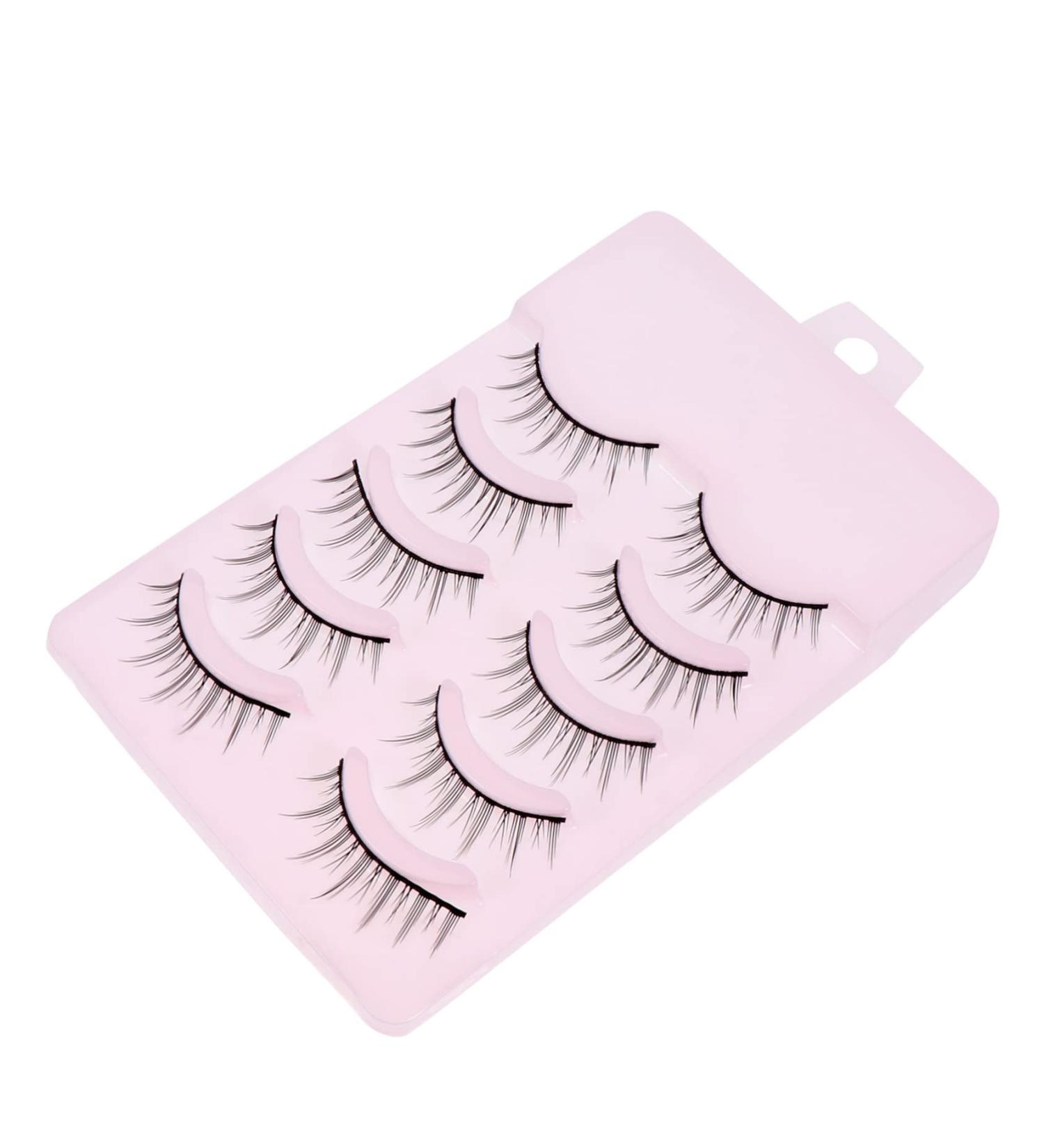 Beavorty 5 Pairs Fake eyelashes Natural Look Eyelashes long eyelash makeup eyelash Salon Makeup Lashes Cosmetics Eyelashes Artificial Eyelashes Wispy Lashes chemical fiber suite Japanese 3d - Buy Online on GoSupps.com