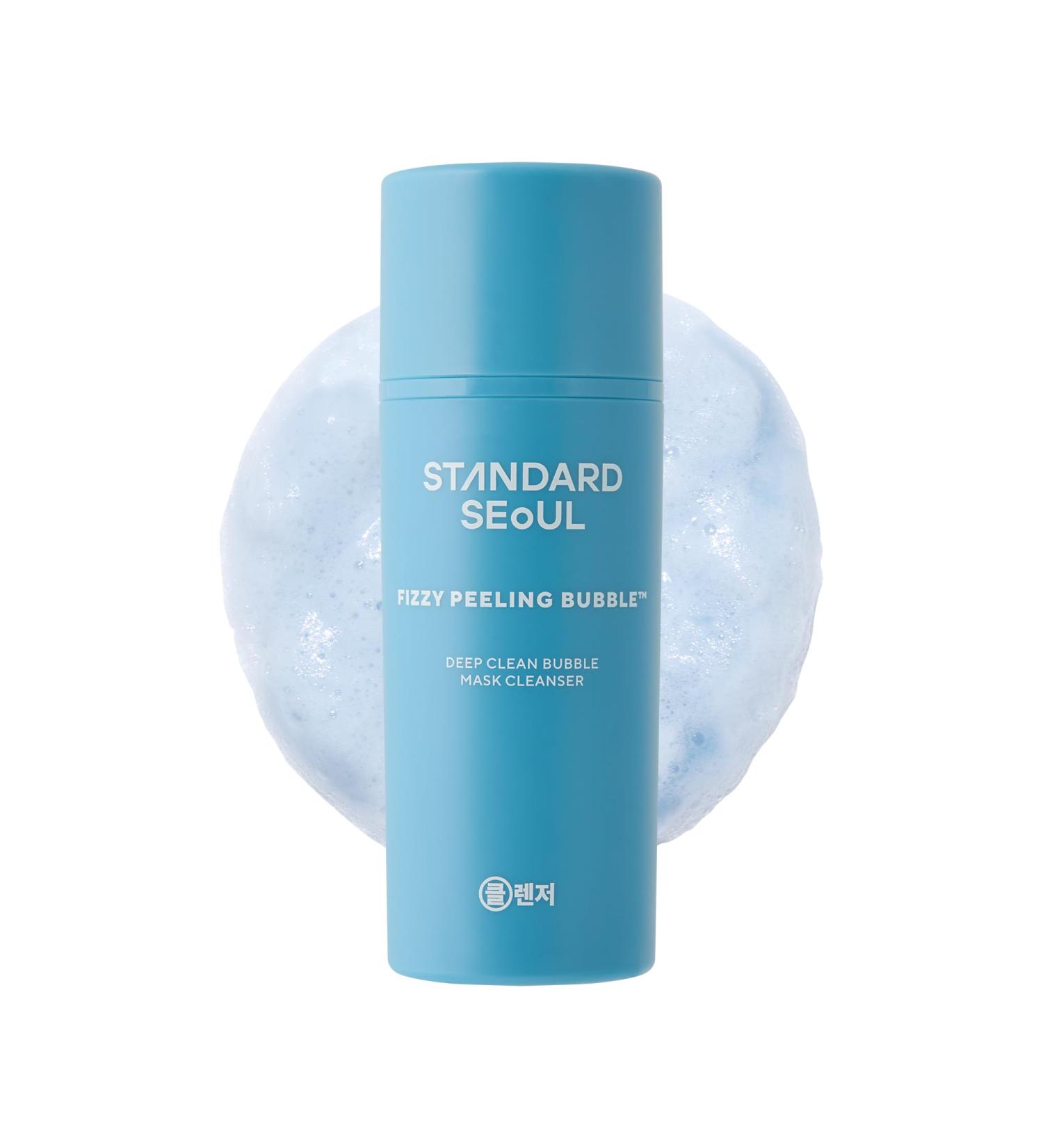 STANDARD SEOUL Deep Clean Bubble Cleanser Gel-to-Foam Exfoliating Face Wash with AHA PHA LHA Tea Tree Extract Non-Irritating Skin-Smoothing Bubble Skincare for Sensitive & Textured Skin 50ml - Buy Online on GoSupps.com