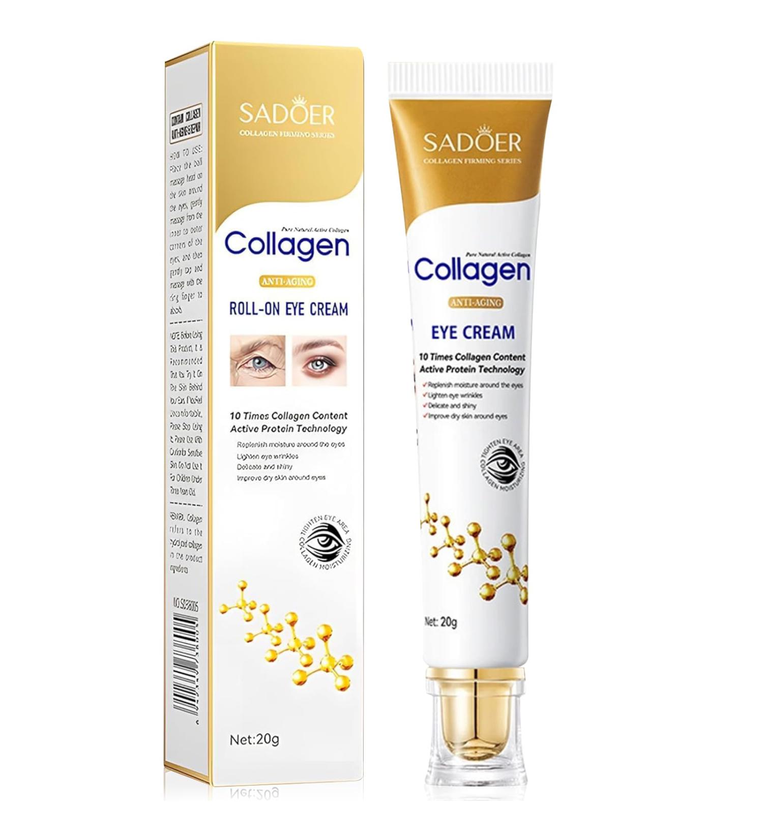 Lezehea Correcting Eye Cream Rapid Wrinkle Repair antiaging under eye cream with collagen retinol and hyaluronic acid to combat fine lines wrinkles and dark circles - Buy Online on GoSupps.com