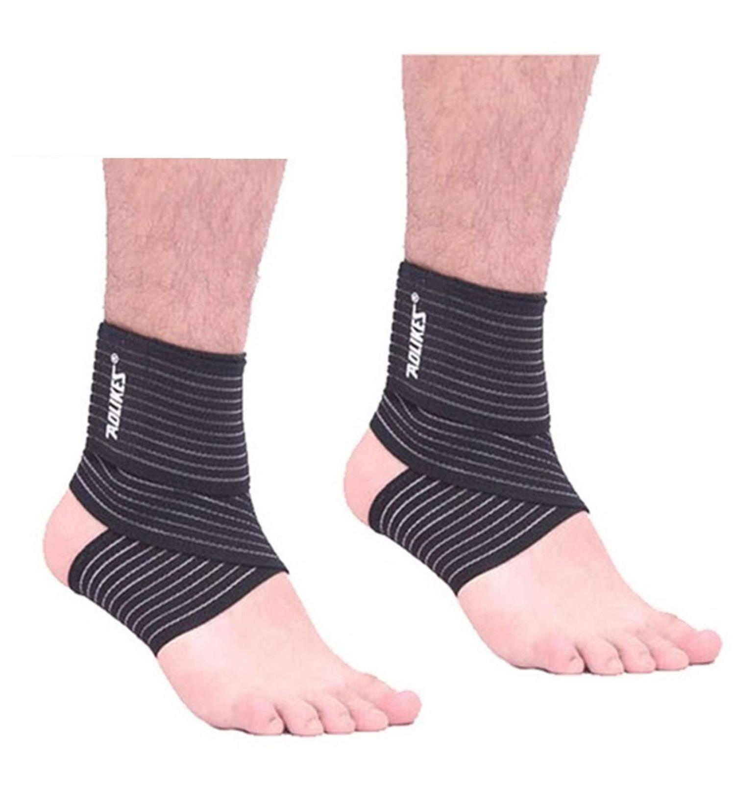 KeuLEn Ankle Support Brace | Adjustable Compression for Sprains | Breathable Wrap for Men & Women | Perfect for Running Volleyball Tennis (Black - Buy Online on GoSupps.com