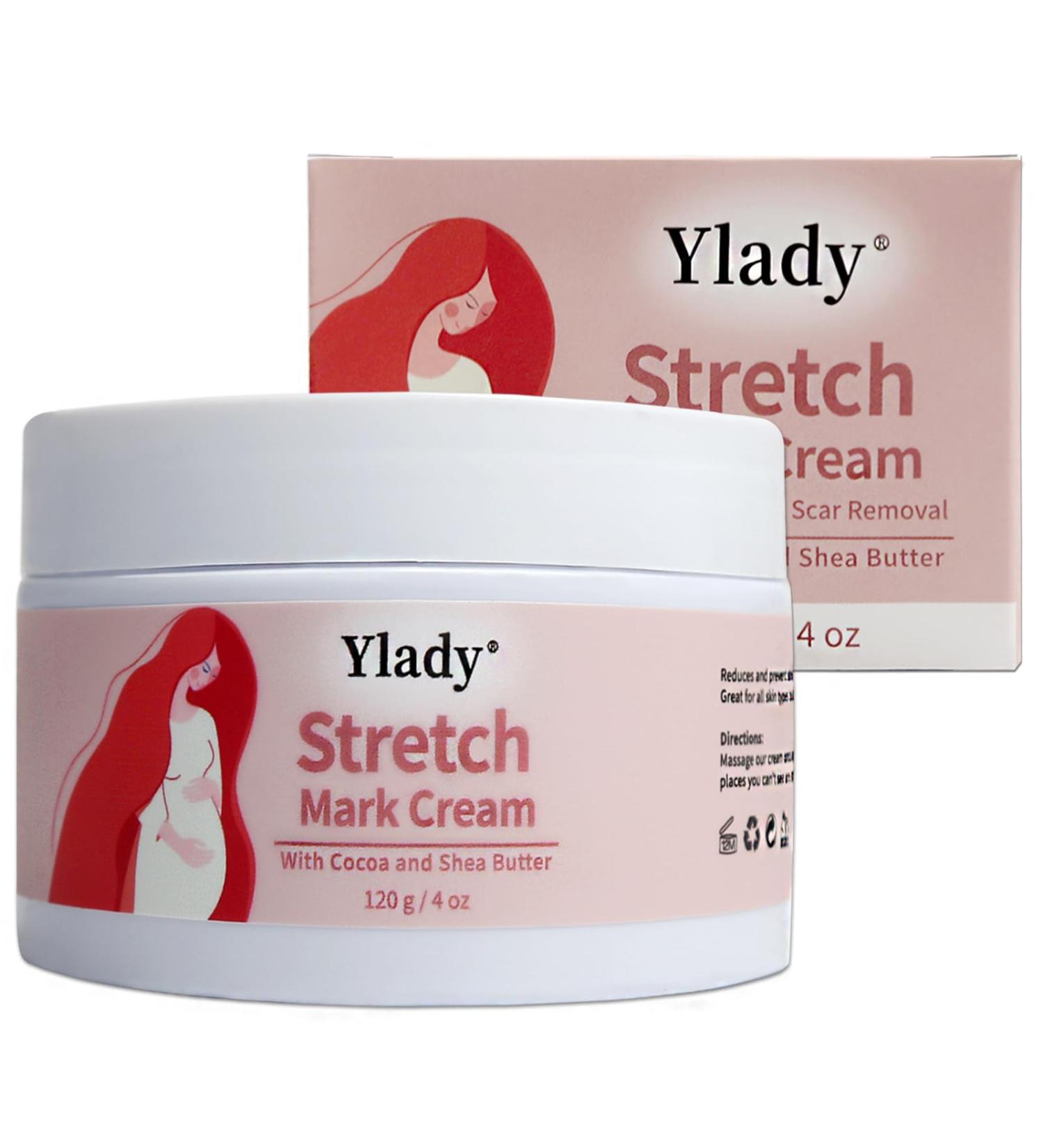 Pregnancy Stretch Mark Cream 120g/4oz - Anti-Stretch Mark Lotion for Mama Tummy - Maternity Skin Care Solution - Buy Online on GoSupps.com