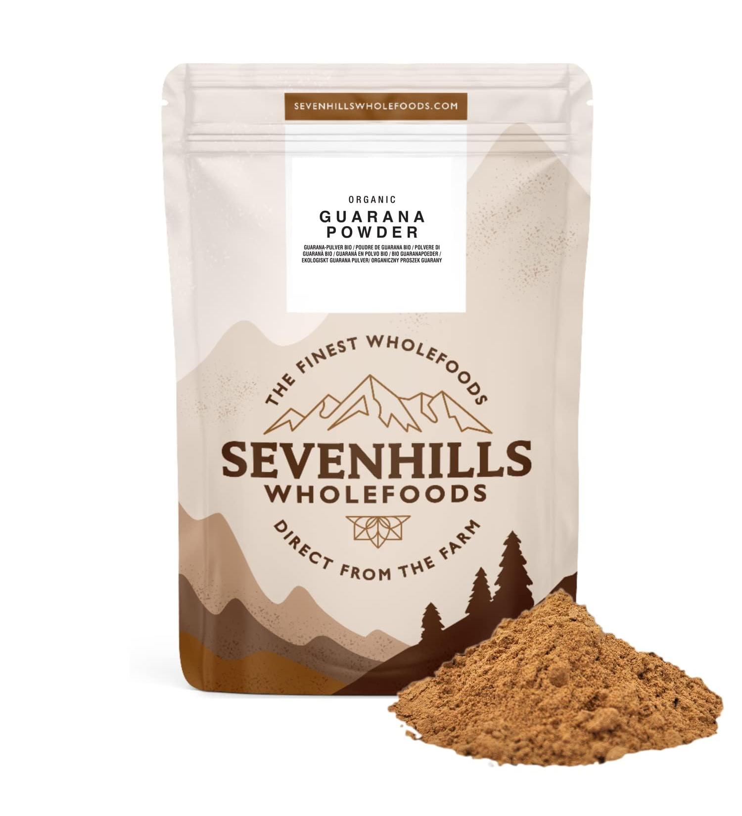 Buy Sevenhills Wholefoods Organic Guarana Powder 500g - Energizing Superfood for International Shipping - Buy Online on GoSupps.com
