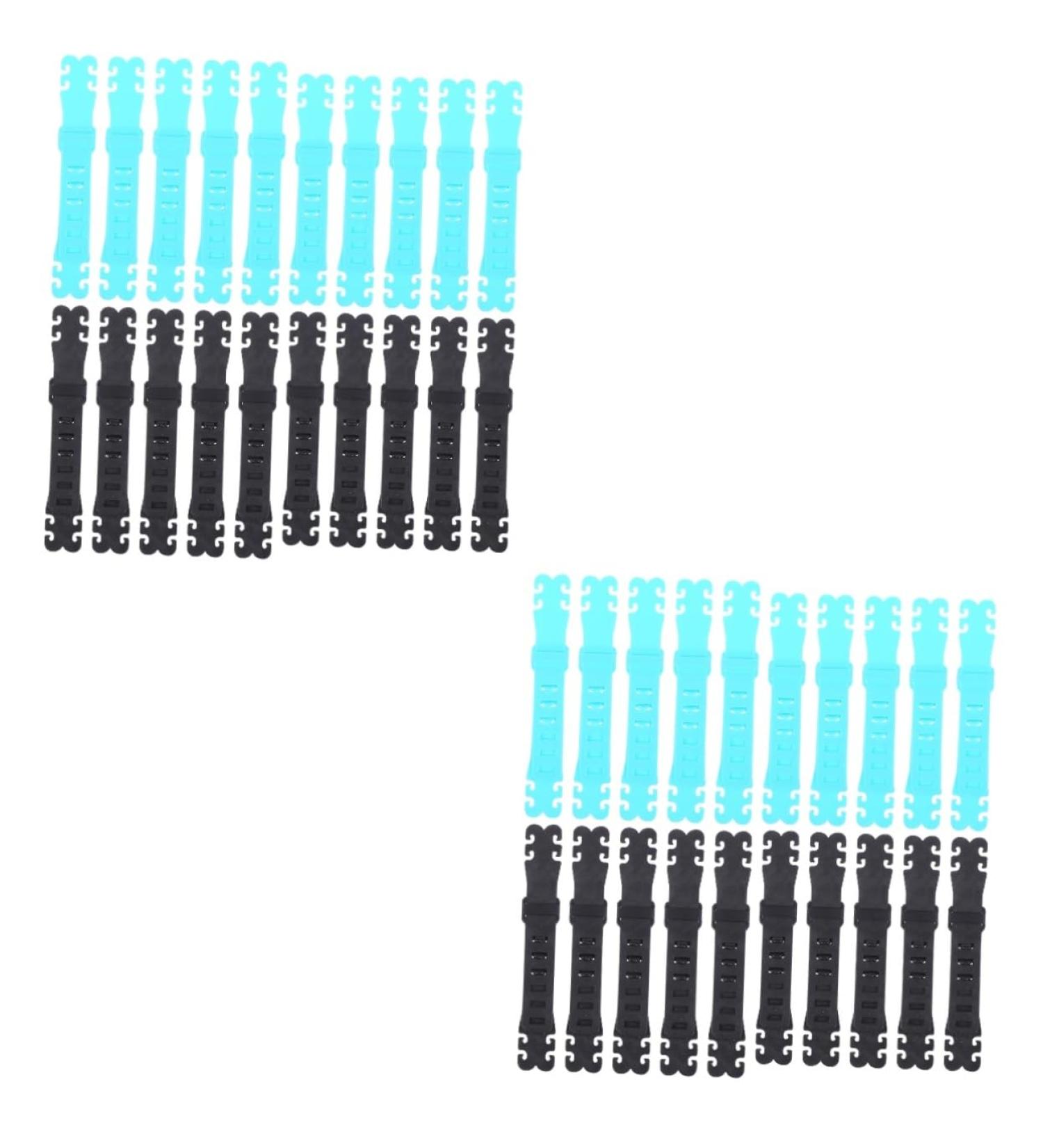 FRCOLOR 40 STK Mask Clips & Hooks - Extendable Anti-Strangulation Mask Rope Buckles for Secure Hanging - Perfect for International Shipping - Buy Online on GoSupps.com