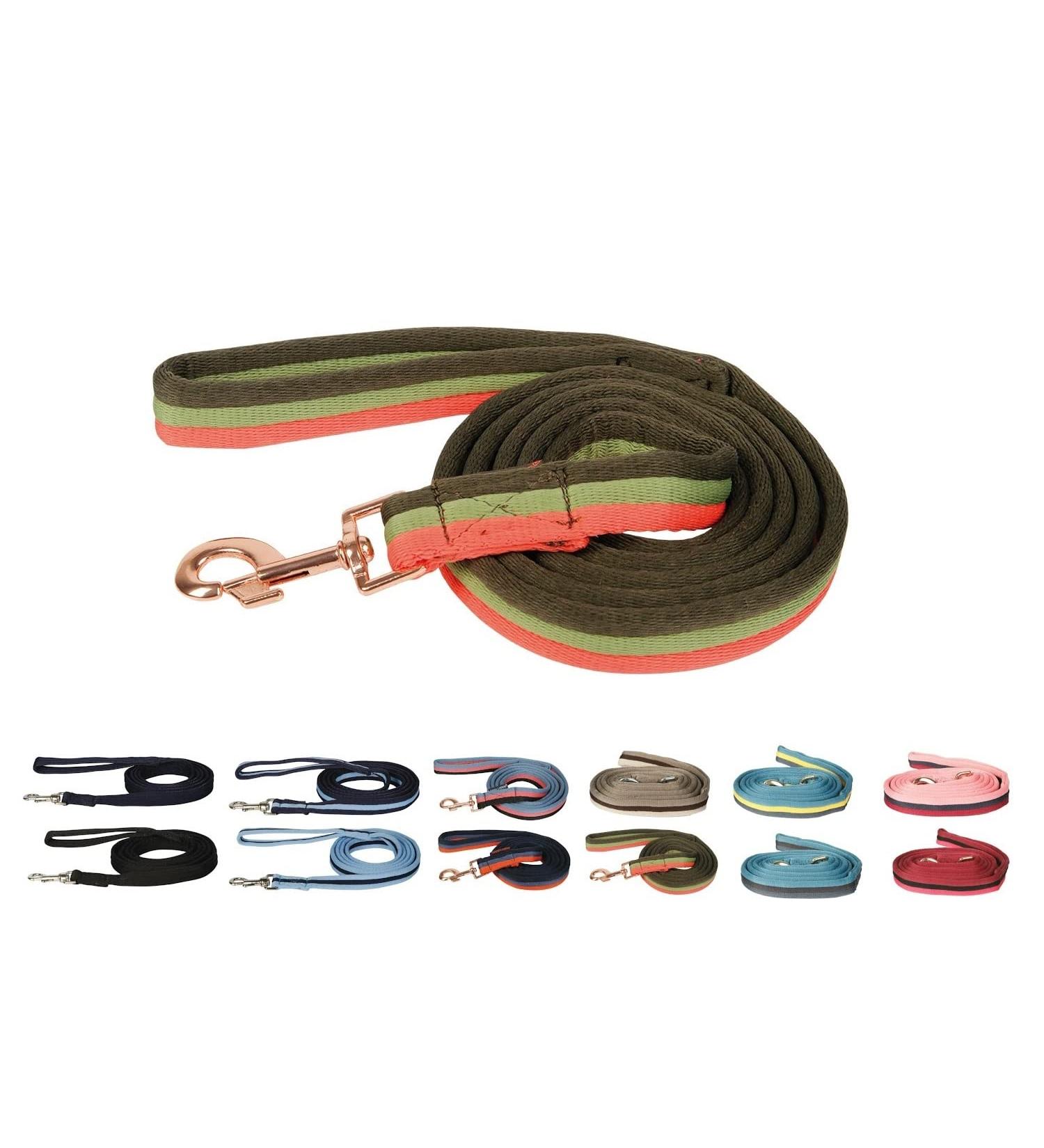 netproshop Leash and Lead Rope Soft Softlunge with Carabiner (2 Meters) Color Selection Color:Orange