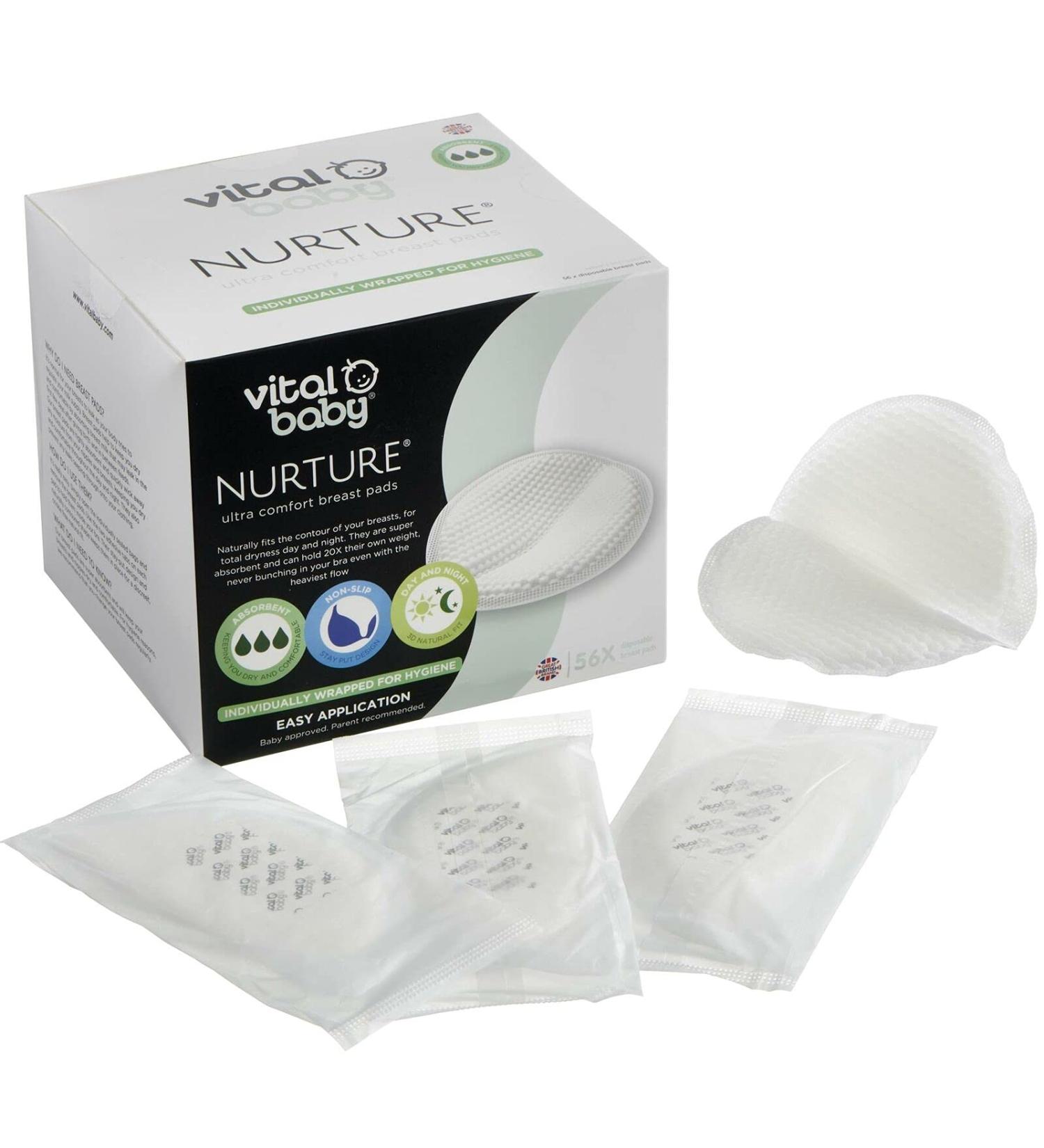 Vital Baby Nurture Ultra Comfort Disposable Nursing Breast Pads - 56pk - Buy Online on GoSupps.com