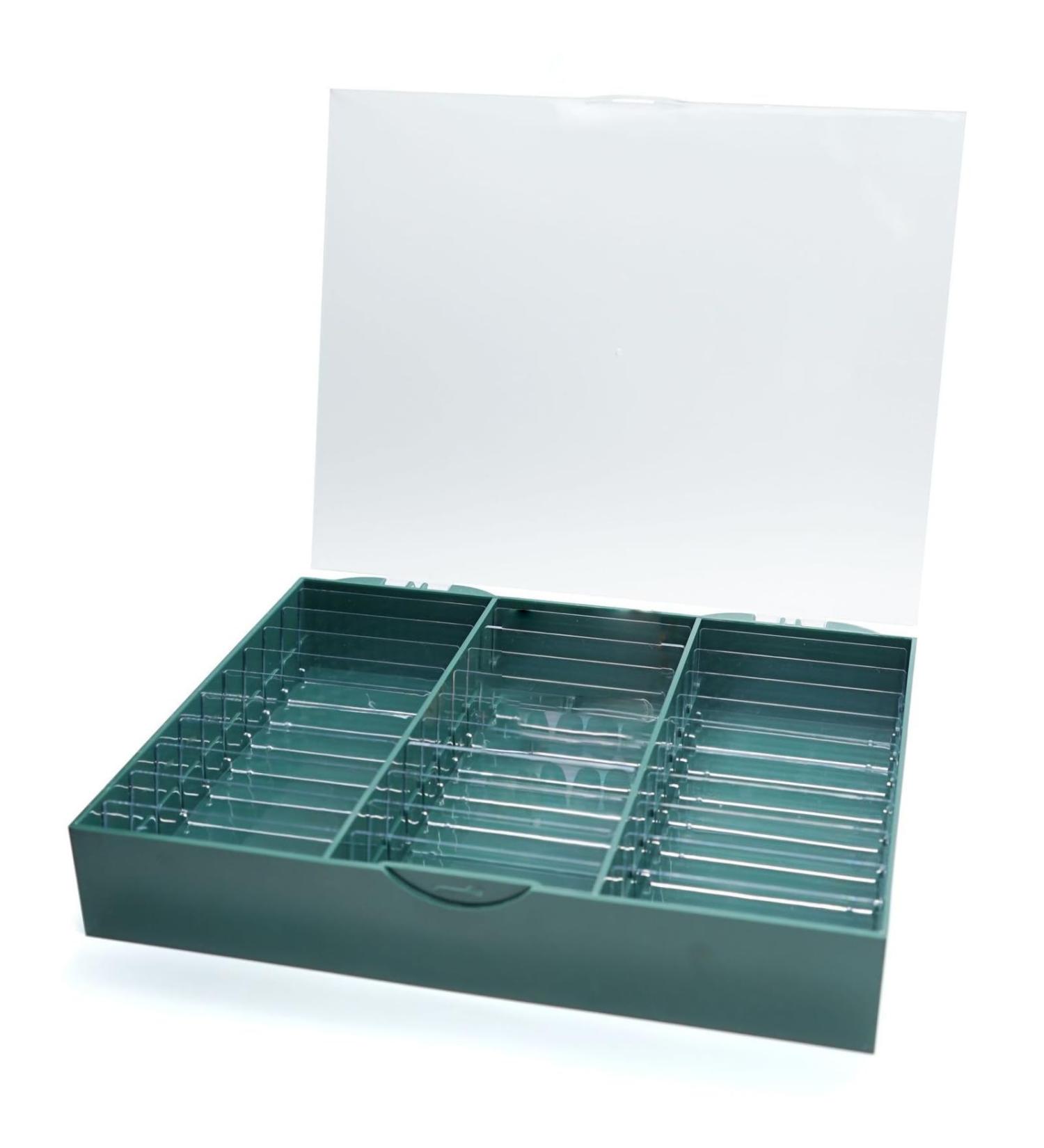 Portable Acrylic Case For Prevent Dust And Dirt Maintain The Cleanliness Suitable For Salons And Personal Use Adjustable Storage Solution dark green - Buy Online on GoSupps.com