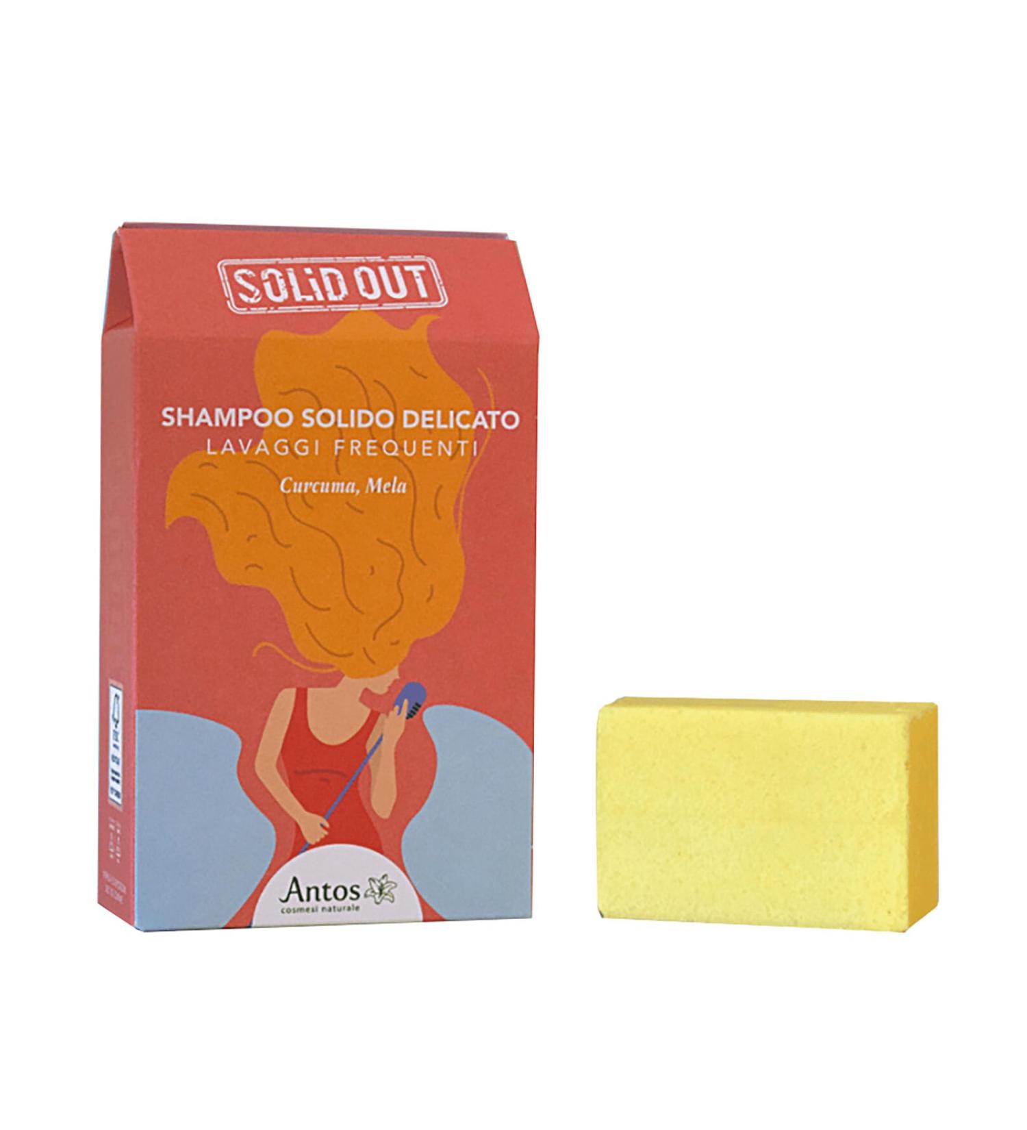  ANTOS ANTOS - Delicate solid shampoo - Frequent washes 55g - Turmeric and apple - Solid Out SOL2 - Buy Online on GoSupps.com