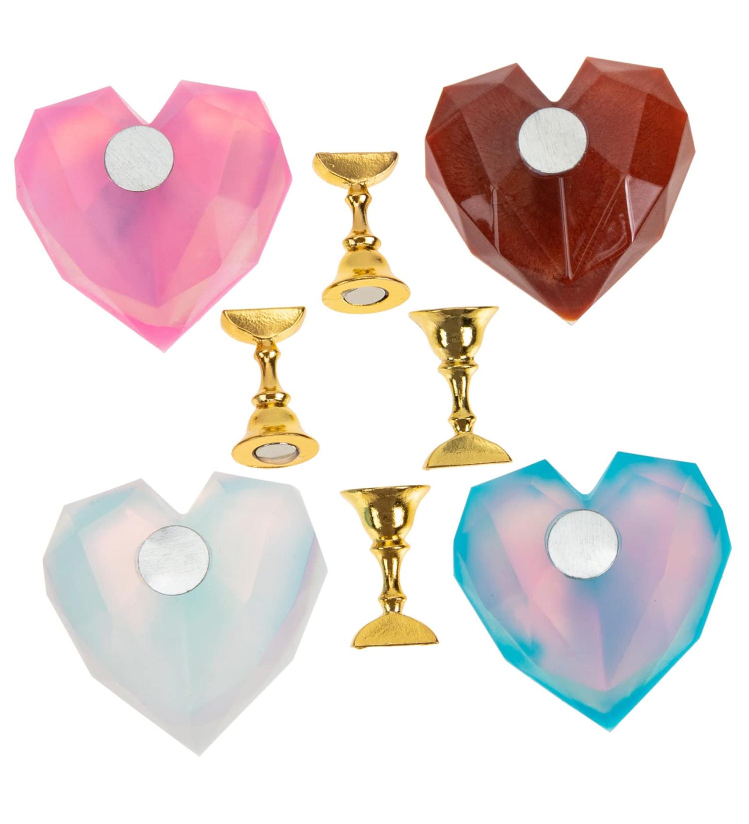 Ipetboom Nail Display Stand 4 Sets Nail Holder Manicure Tools Lotus Magnet Manicure Racks - Buy Online on GoSupps.com