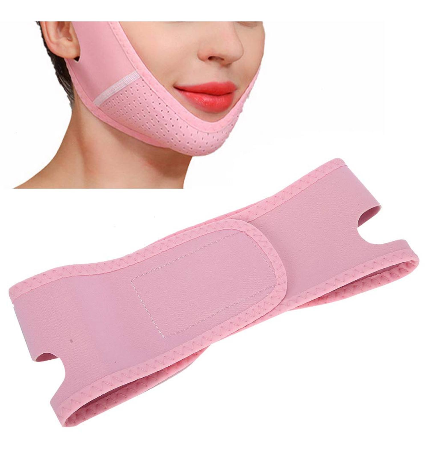 Elastic Face Slimming Belt Adjustable Breathable Belt With Lifting V Line Shaping Bandage For For Reduce Double Chin - Buy Online on GoSupps.com