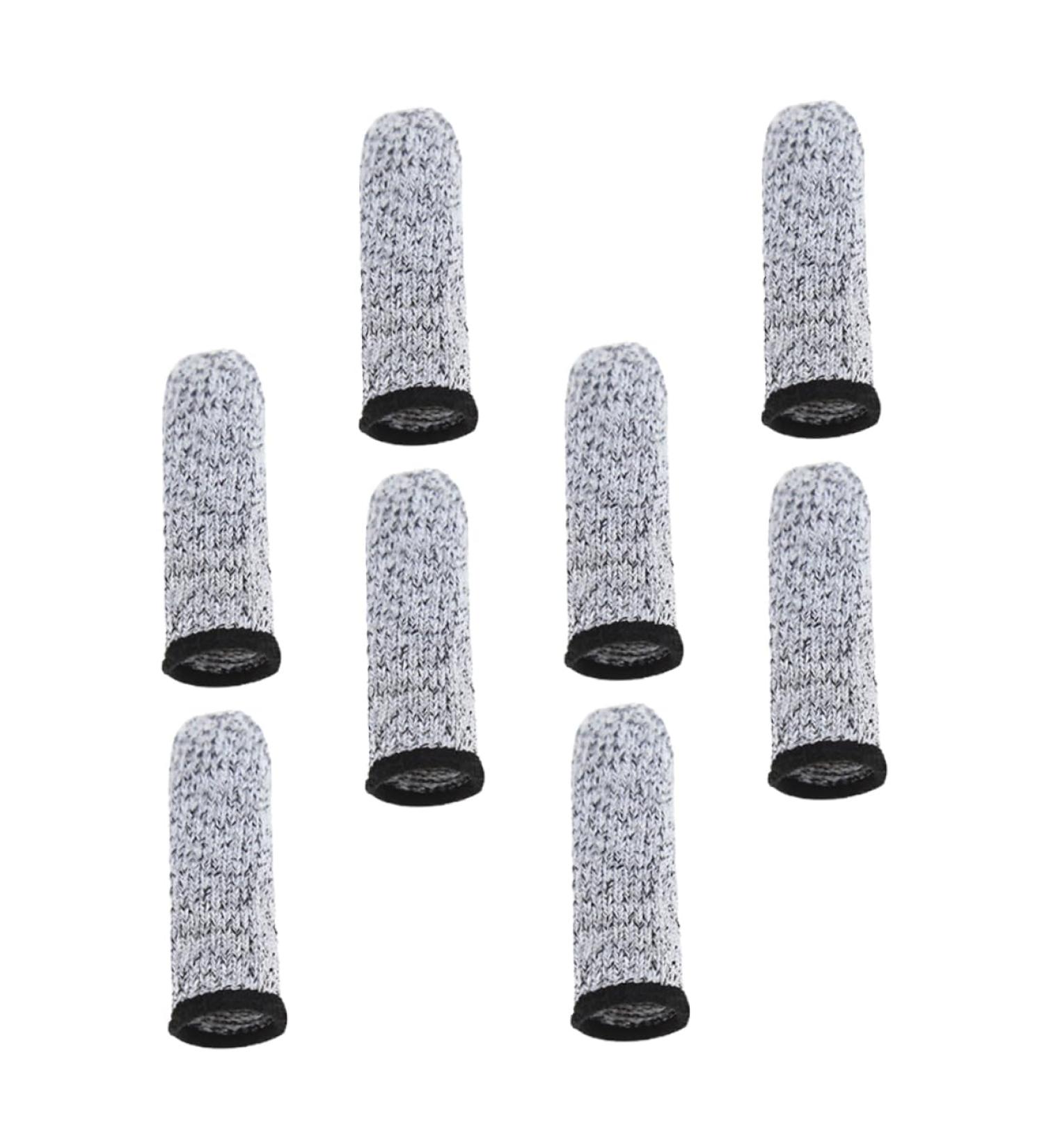 8 Pairs Cut Resistant Carving Gloves - Finger Protection Cots for Safe Crafting & Cooking - Buy Online on GoSupps.com