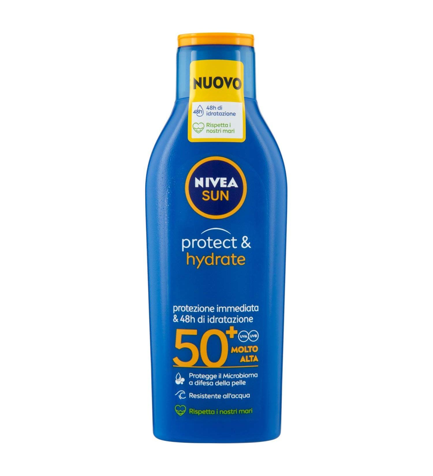 NIVEA FP50 + protect & hydrate 200 ml. - solar products - Buy Online on GoSupps.com